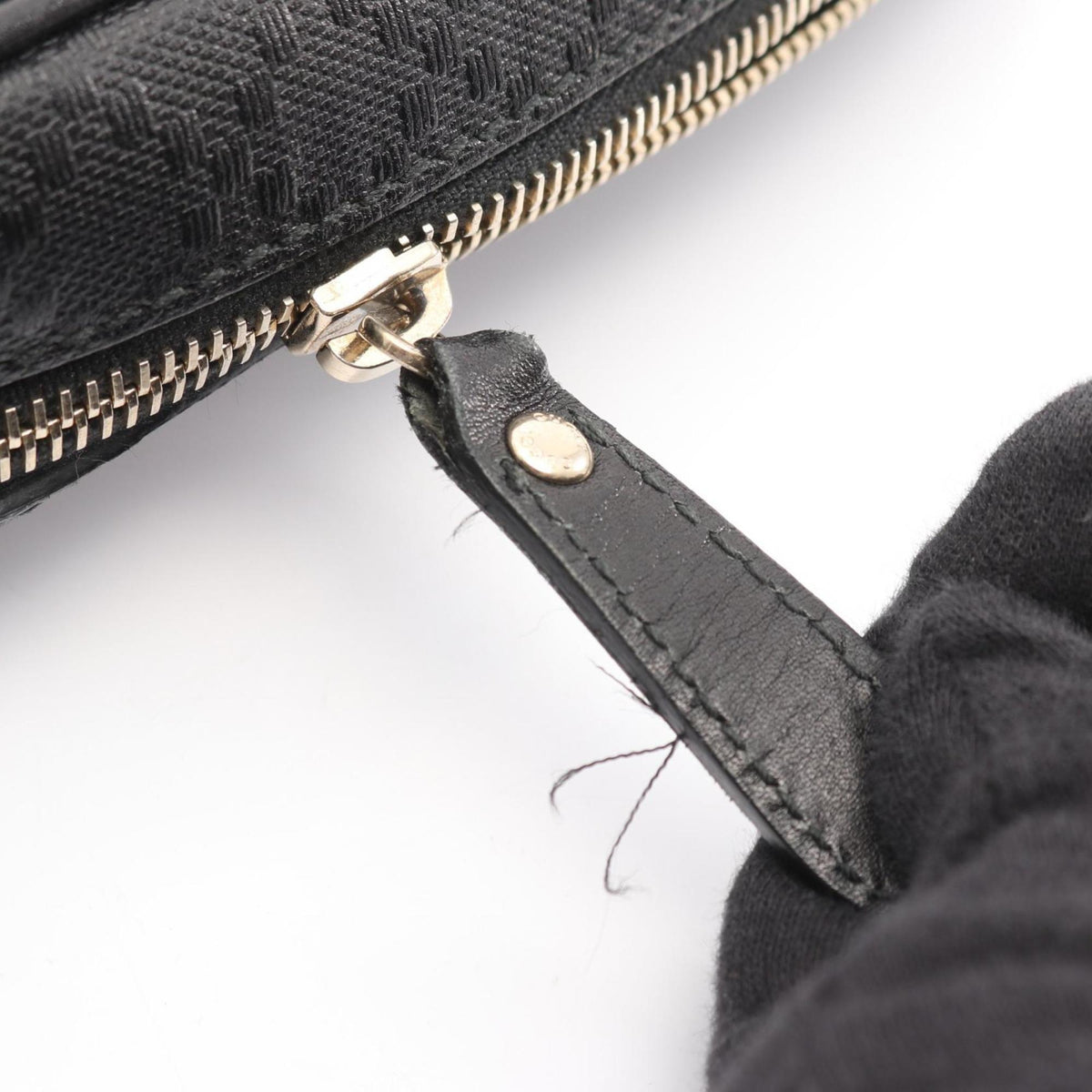 Gucci Black Leather Handbag Shoulder Bag (Pre-Owned)