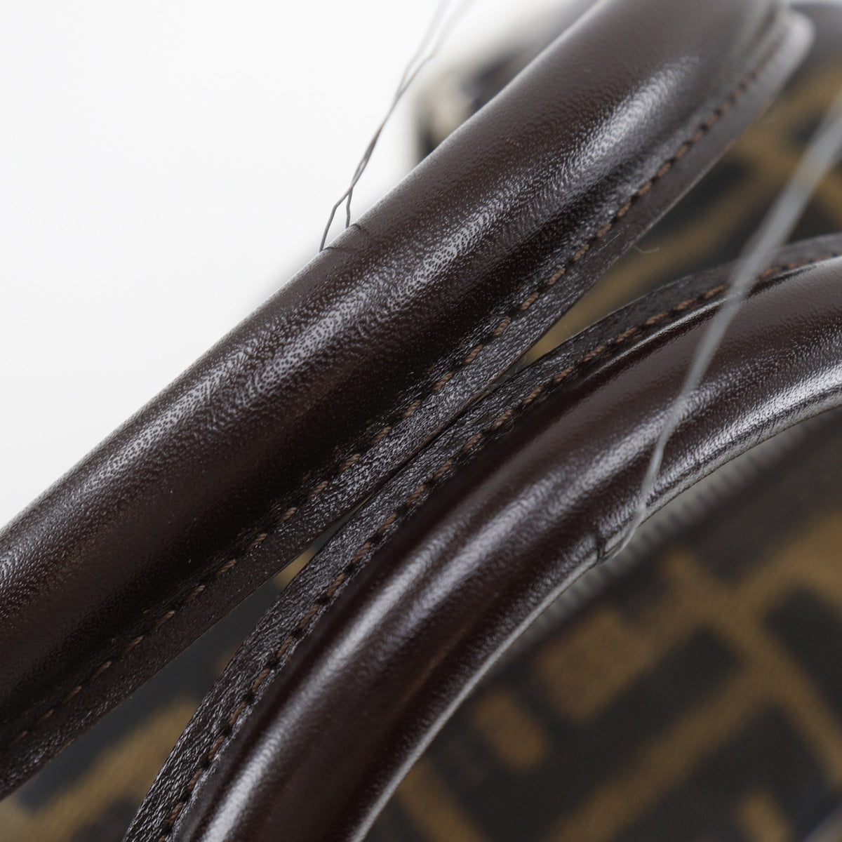 Fendi Zucca Brown Nylon Canvas Briefcase (Pre-Owned)