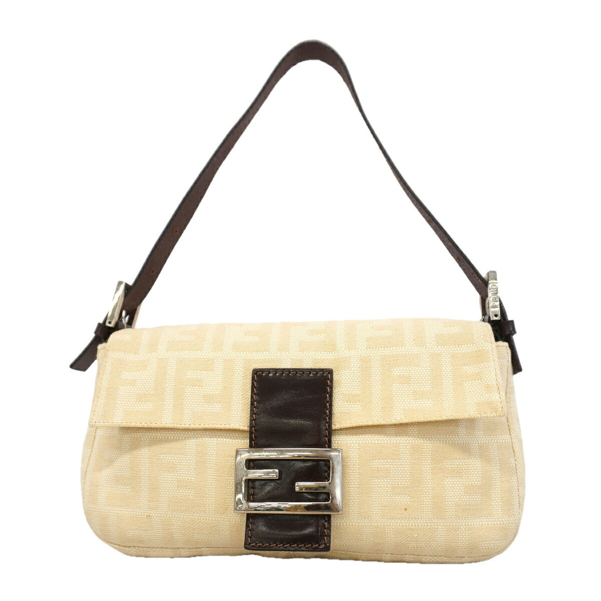 Fendi Beige Cotton Handbag (Pre-Owned)
