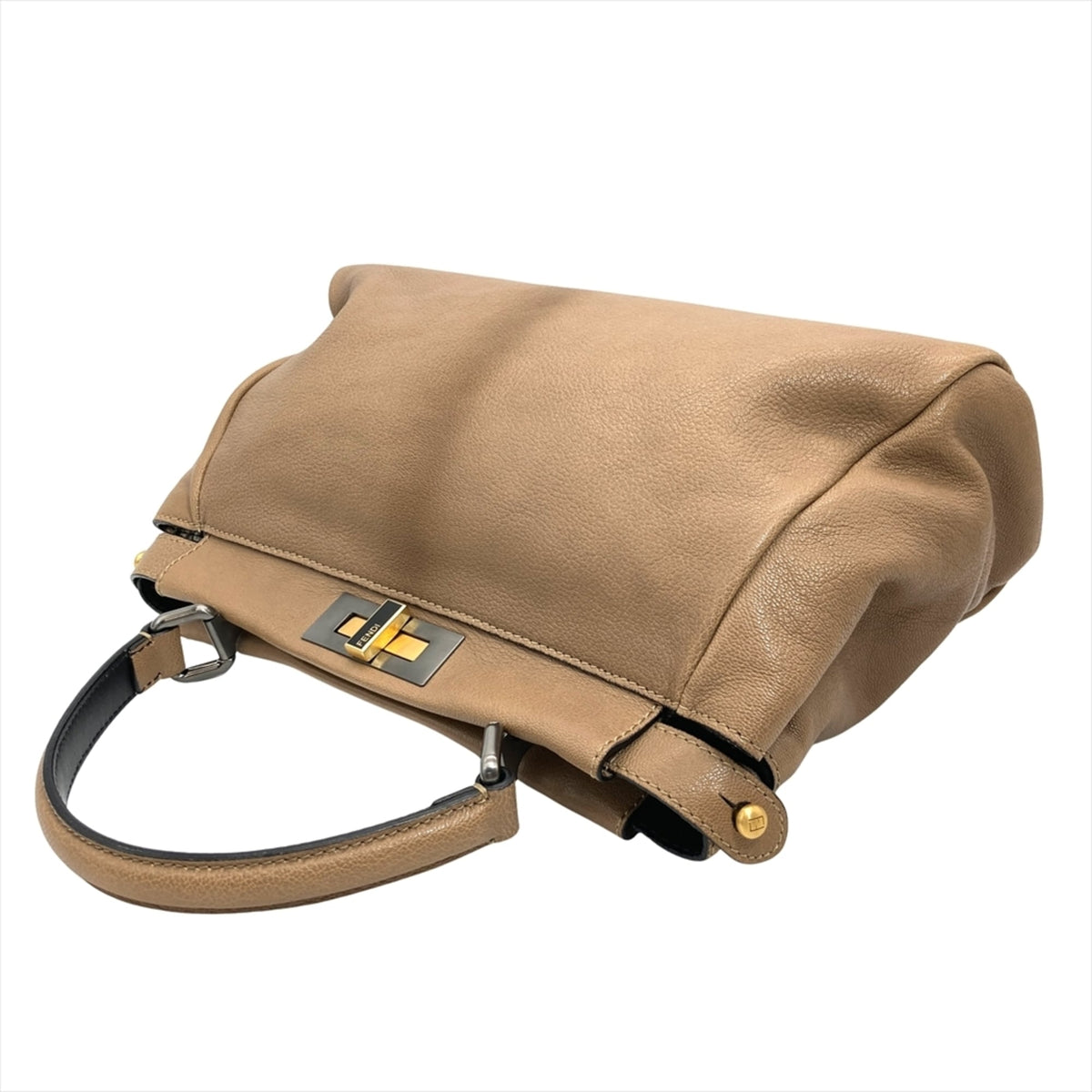 Fendi Camel Leather Handbag (Pre-Owned)