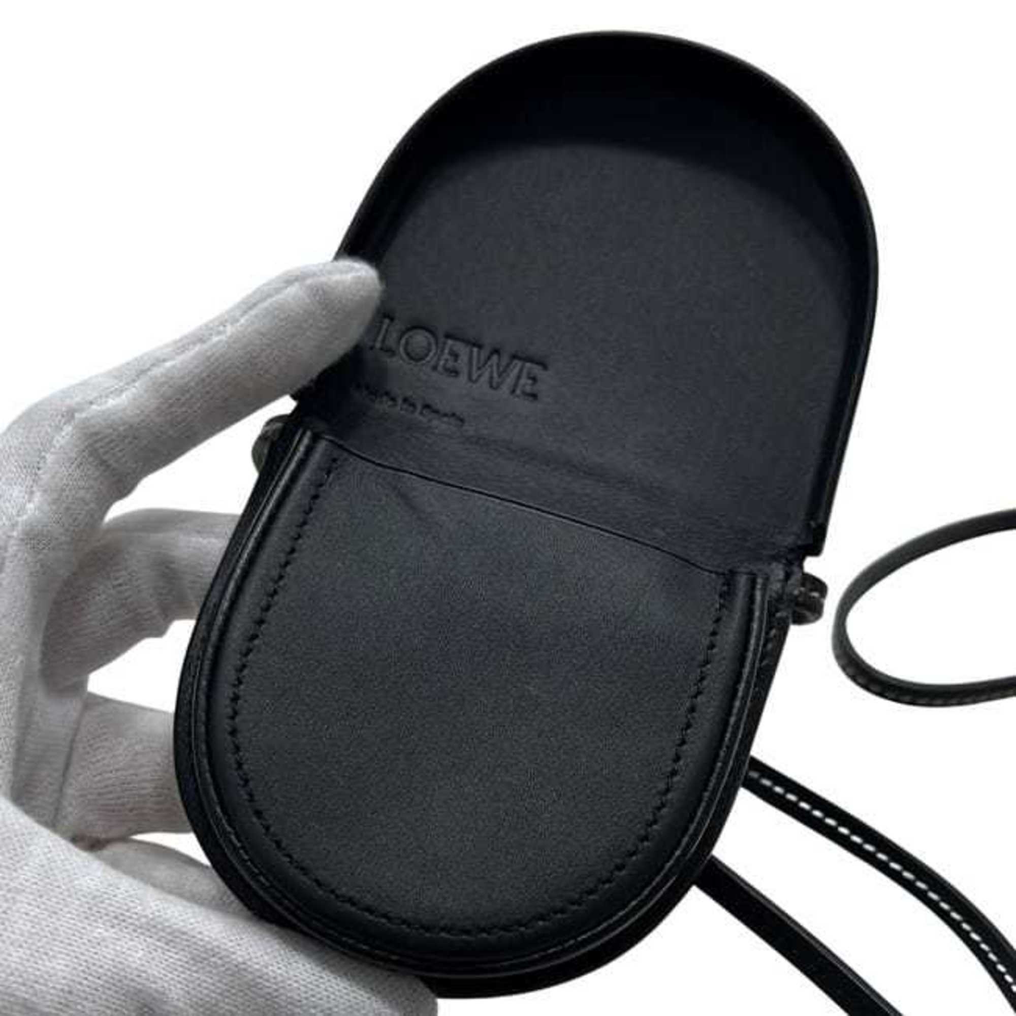 Loewe Black Leather Pochette Pouch (Pre-Owned)