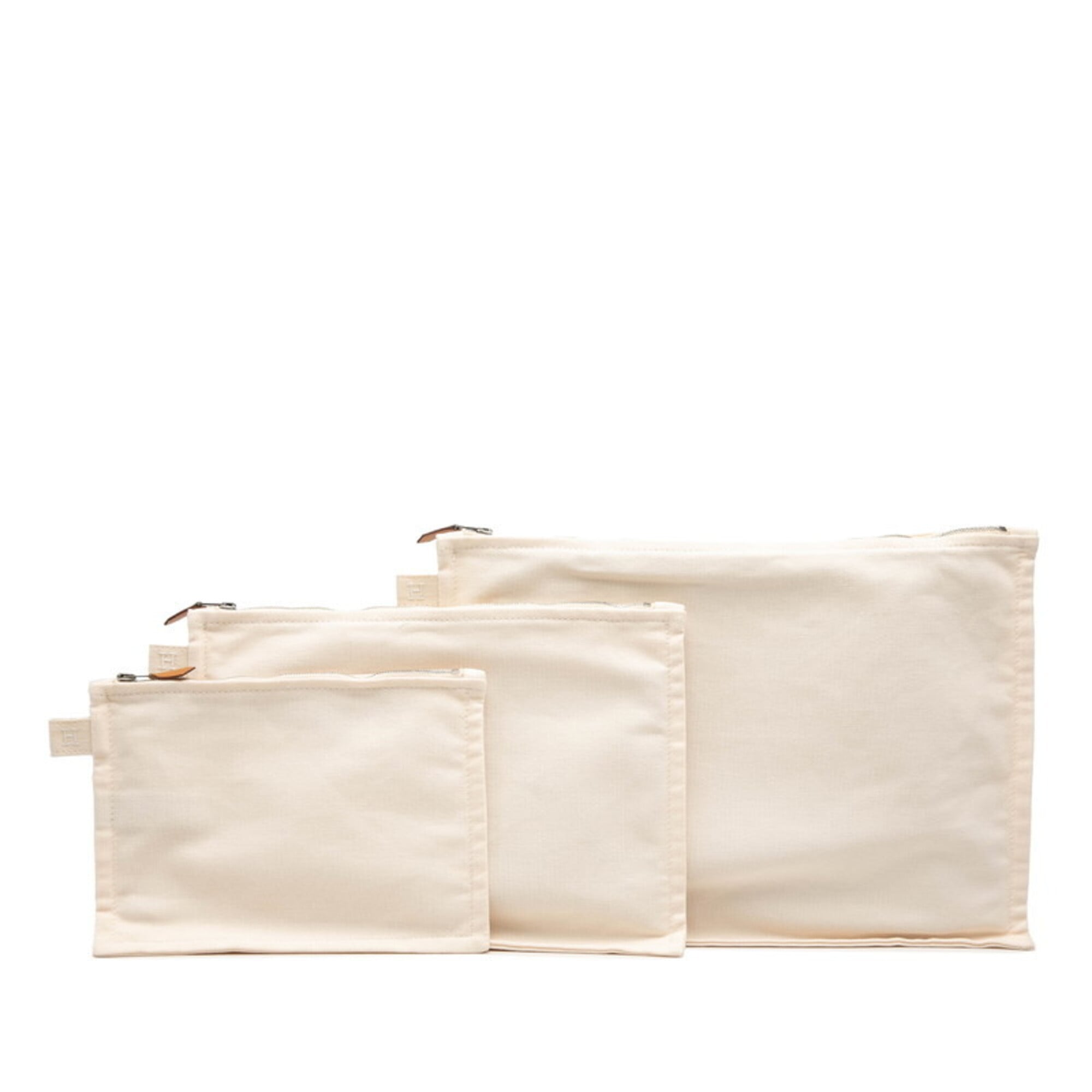 Hermes Ivory Cotton Handbag (Pre-Owned)