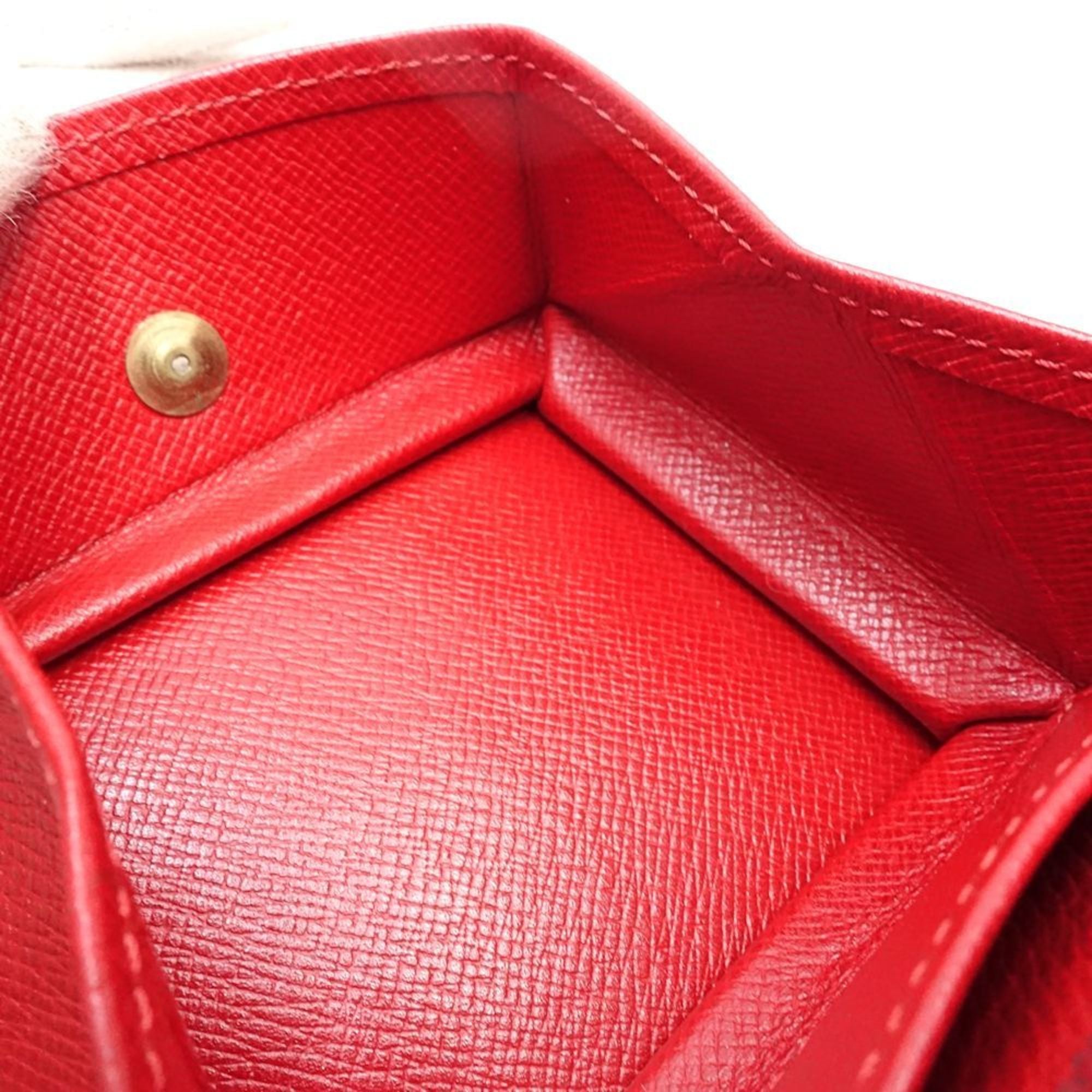 Louis Vuitton Castilian Red Epi Leather Coin Purse/Coin Case (Pre-Owned)