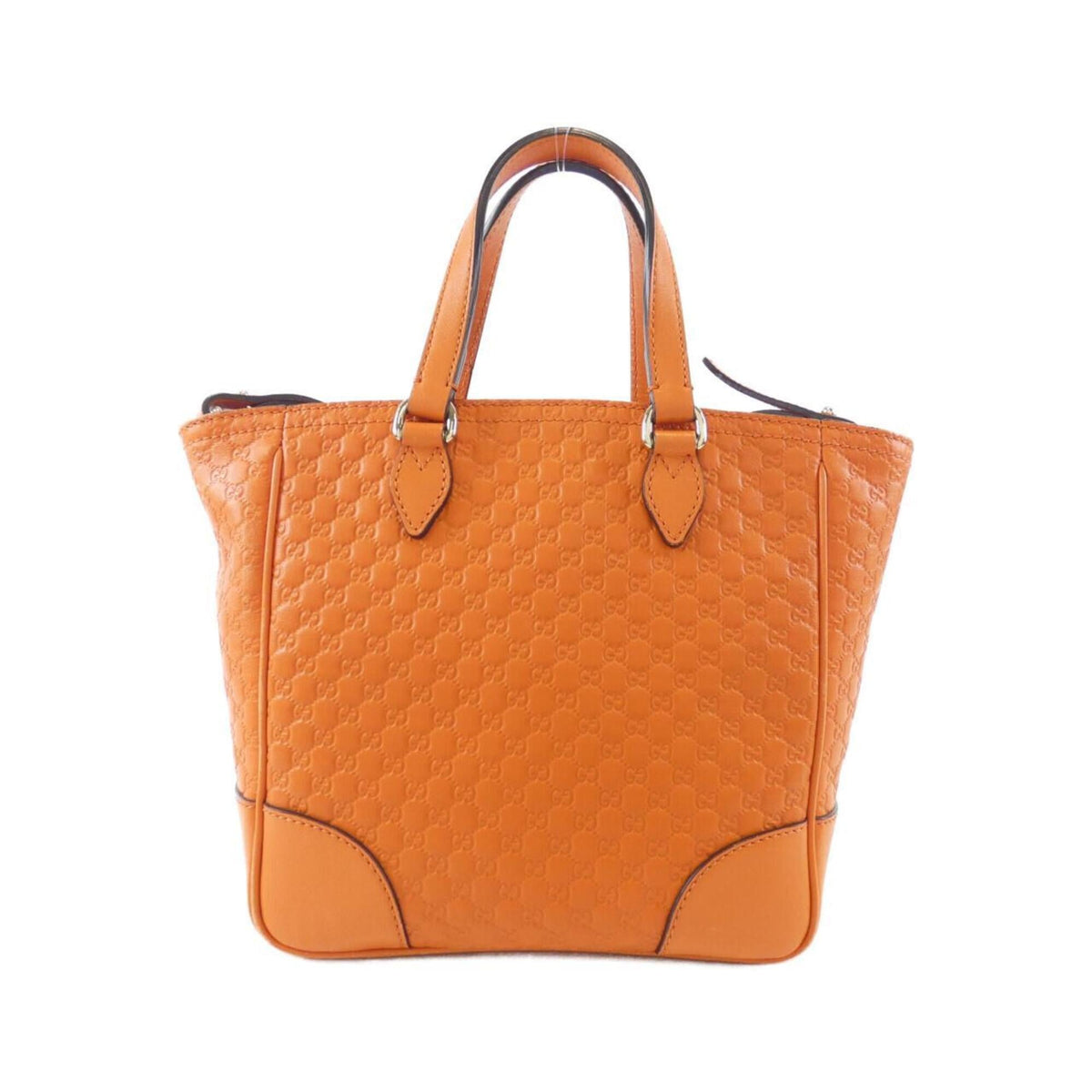 Gucci Orange Micro Gg Leather Handbag (Pre-Owned)