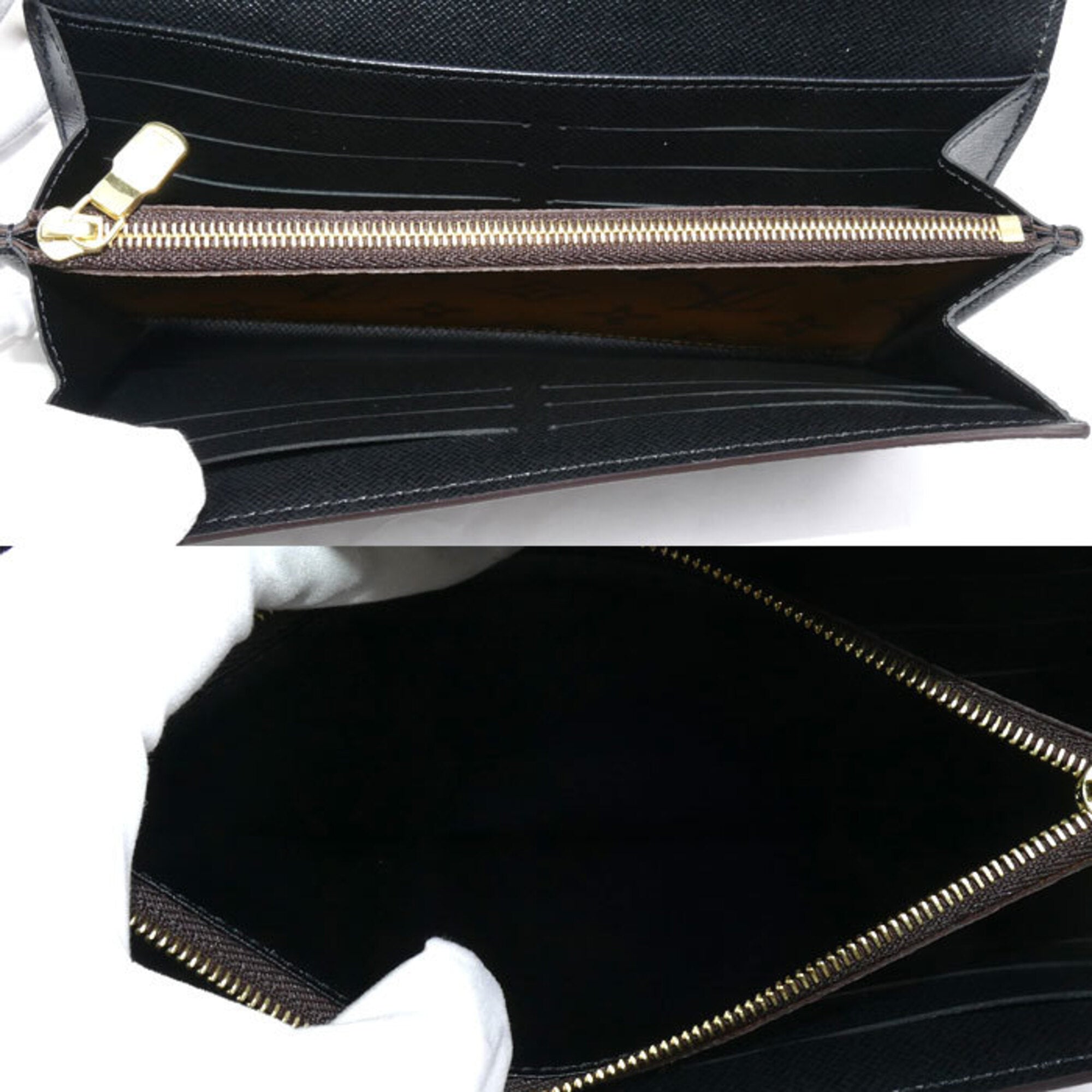 Louis Vuitton Brown Monogram Long Wallet (Bi-Fold) (Pre-Owned)