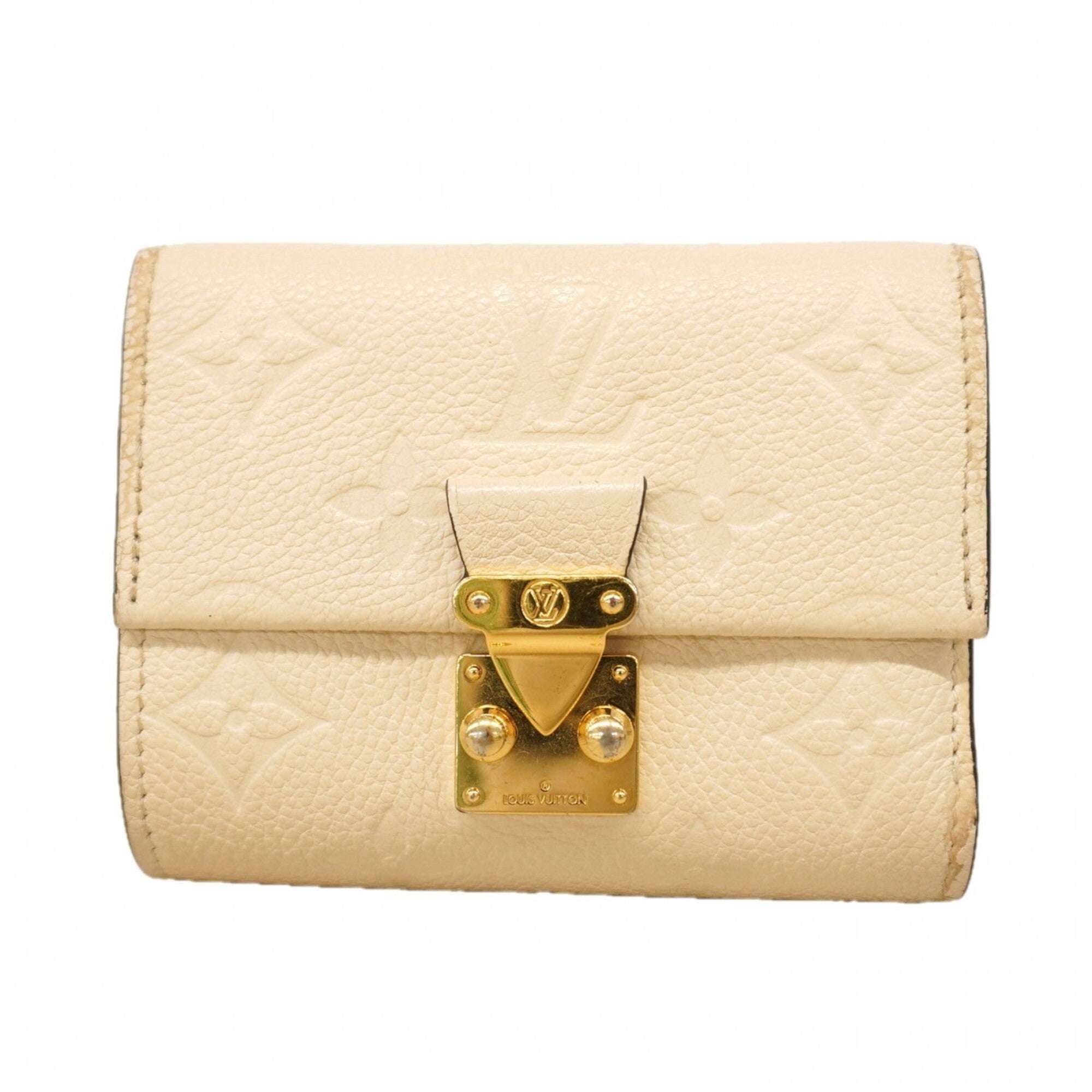 Louis Vuitton Cream Wallet (Tri-Fold) (Pre-Owned)