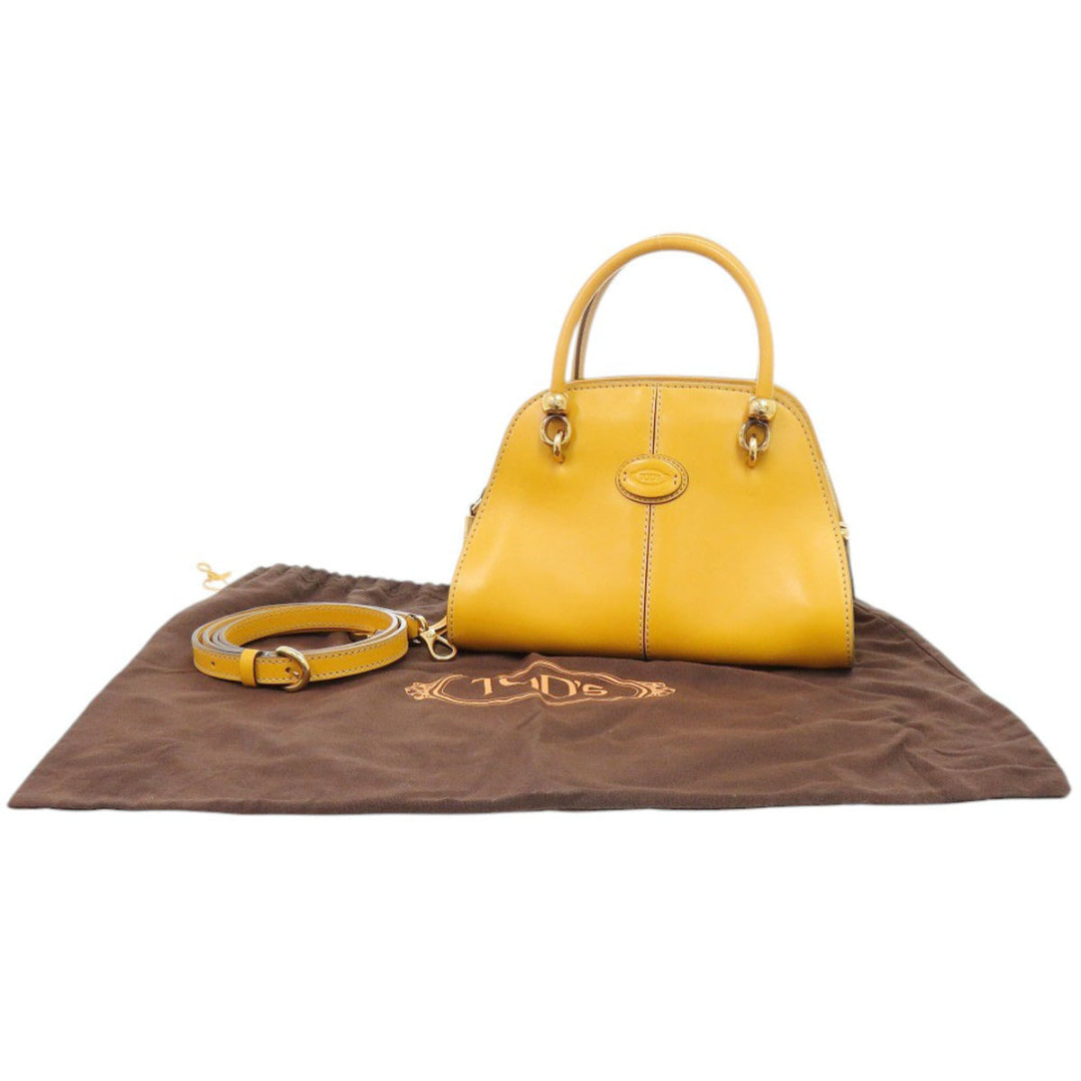 Tod's Yellow Leather Handbag (Pre-Owned)