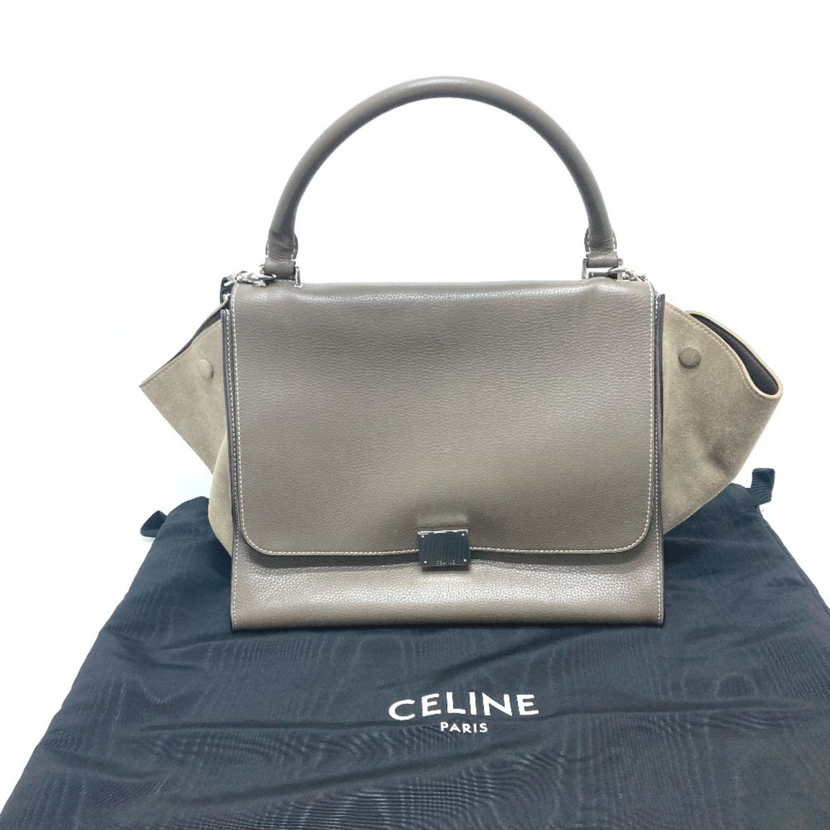 Celine Trapeze Brown Leather Handbag (Pre-Owned)