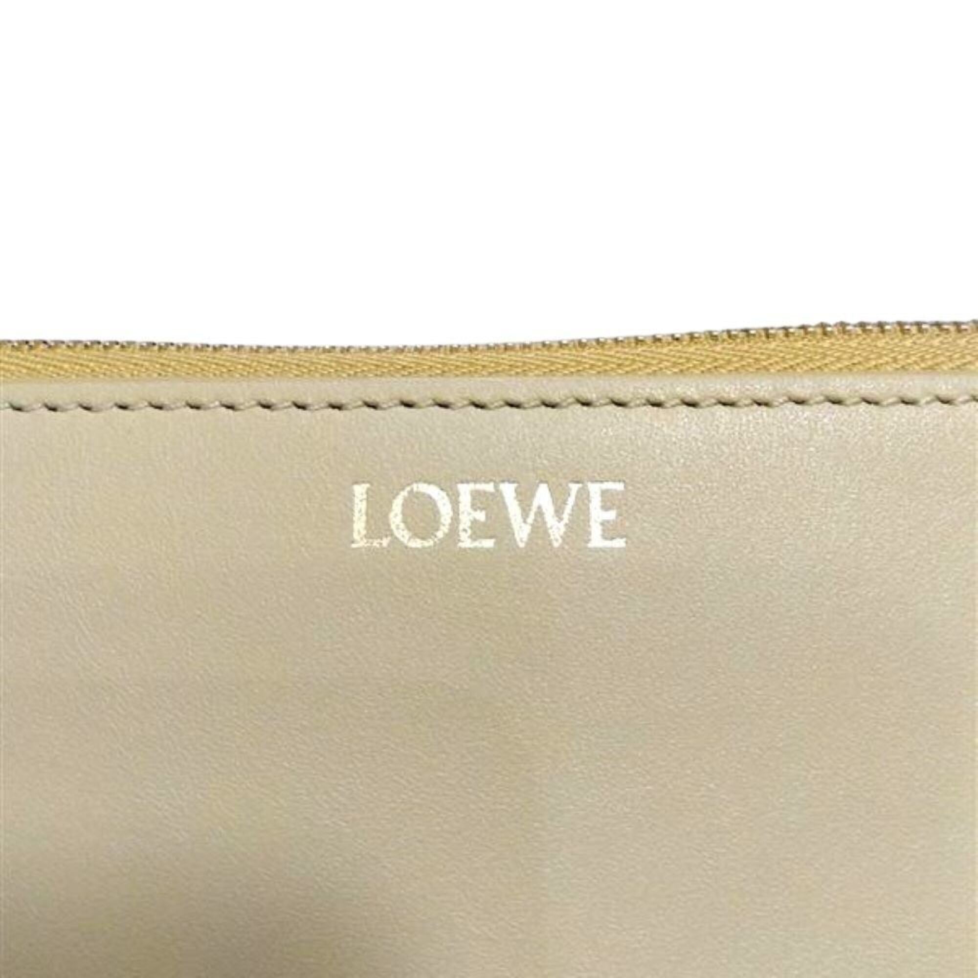 Loewe Yellow Leather Long Wallet (Bi-Fold) (Pre-Owned)