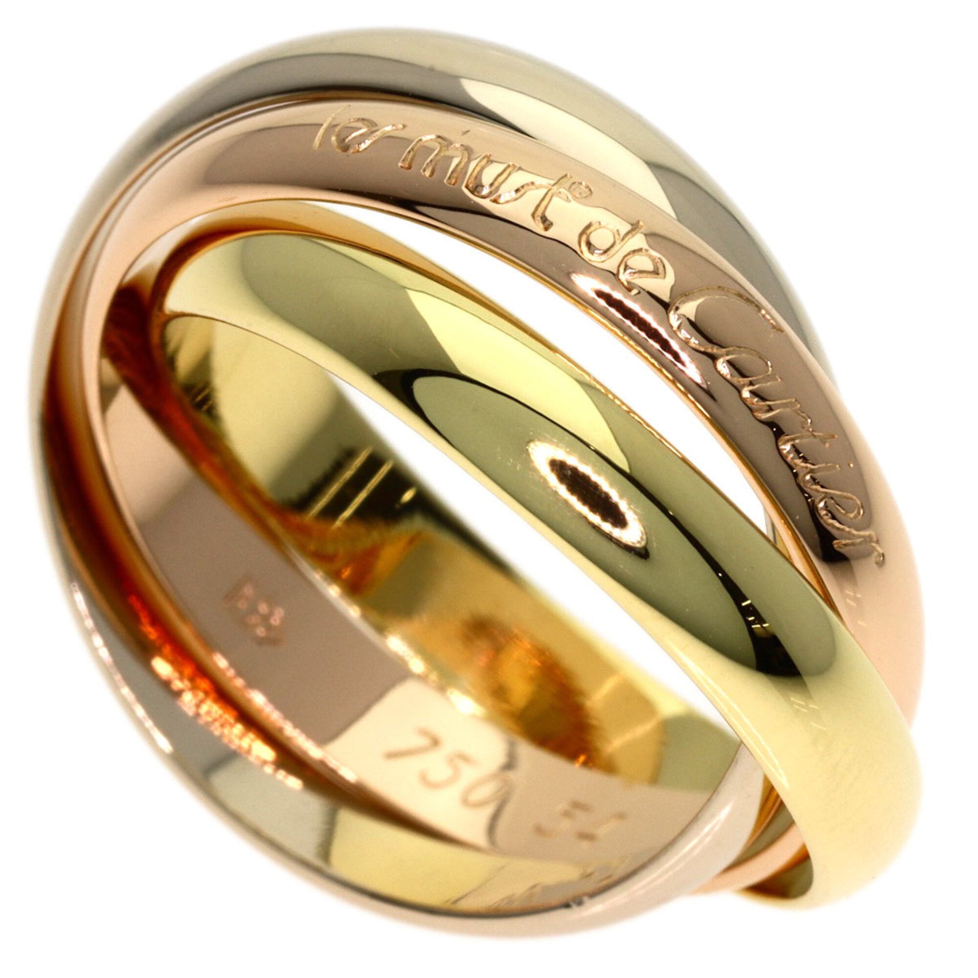 Cartier Yellow Gold (18K) Pink Gold (18K) White Gold (18K) Band Ring (Pre-Owned)