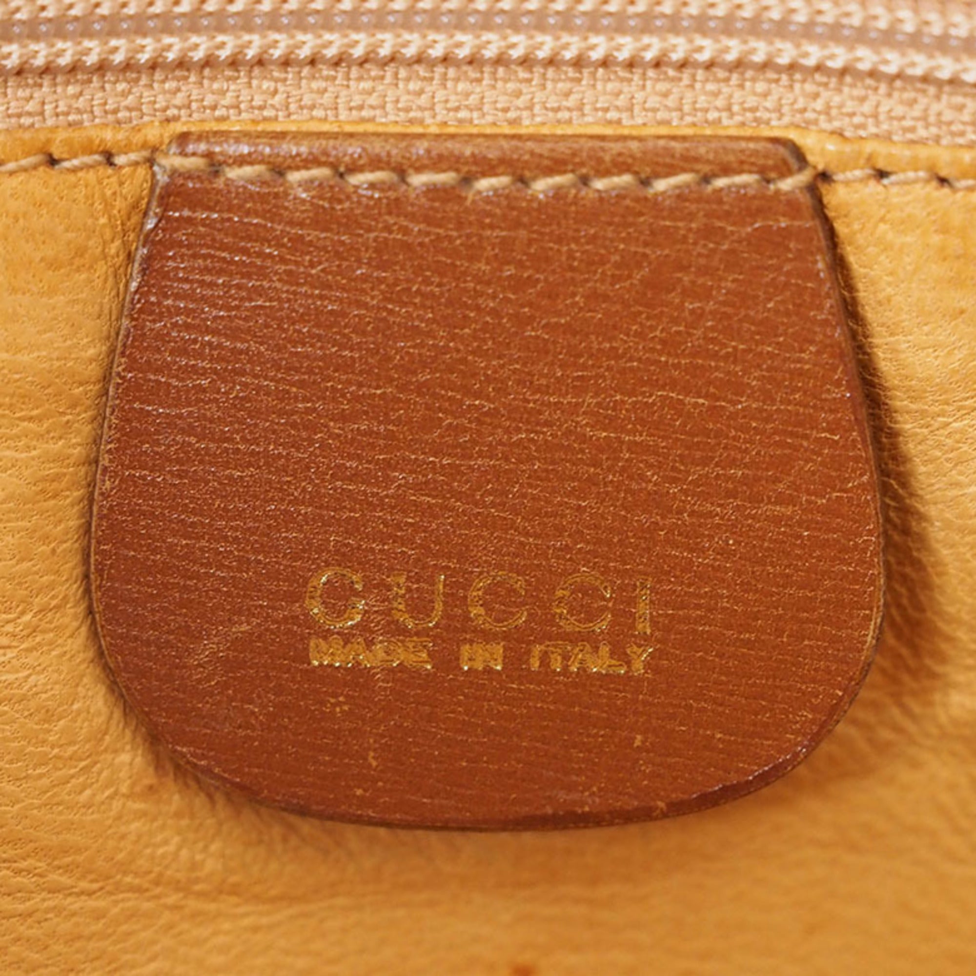 Gucci Brown Leather Tote Bag (Pre-Owned)