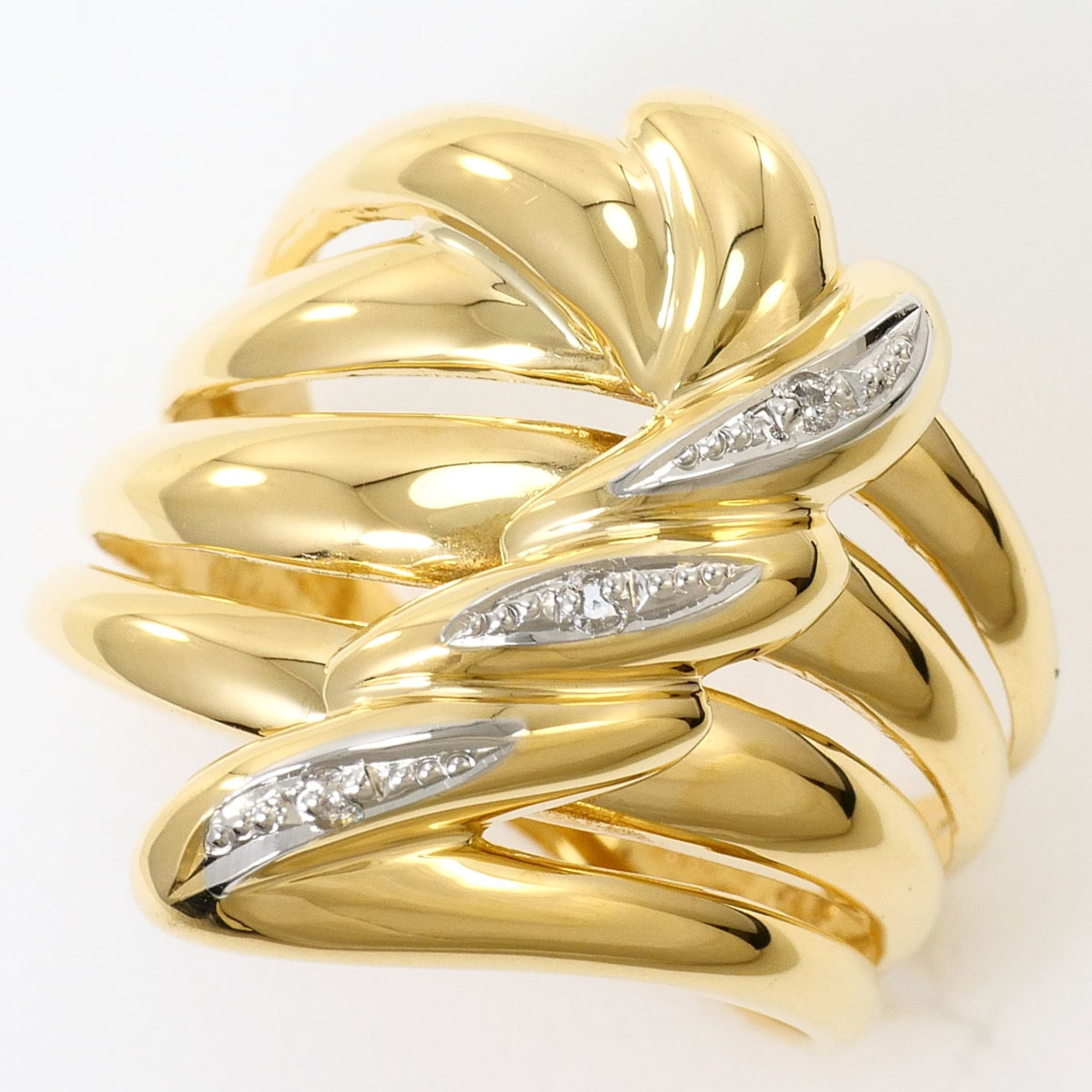Unbranded Platinum Yellow Gold Yellow Gold (18K) Platinum 900 Band Ring (Pre-Owned)