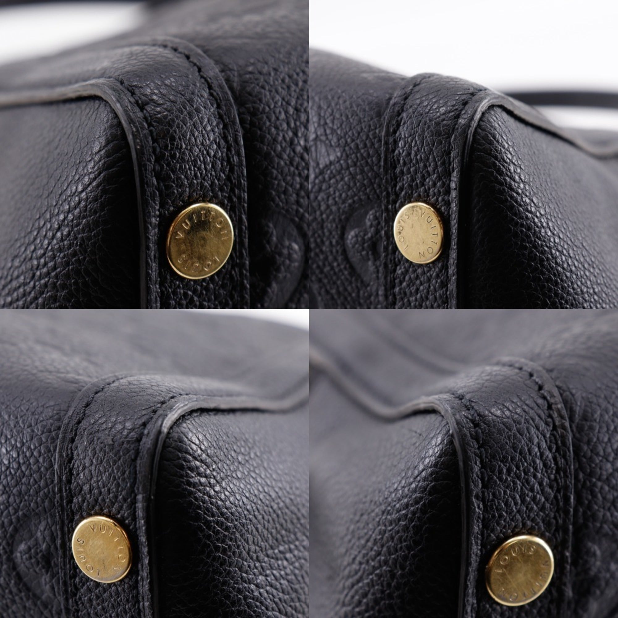 Louis Vuitton Black Noir Monogram Empreinte Handbag (Pre-Owned)