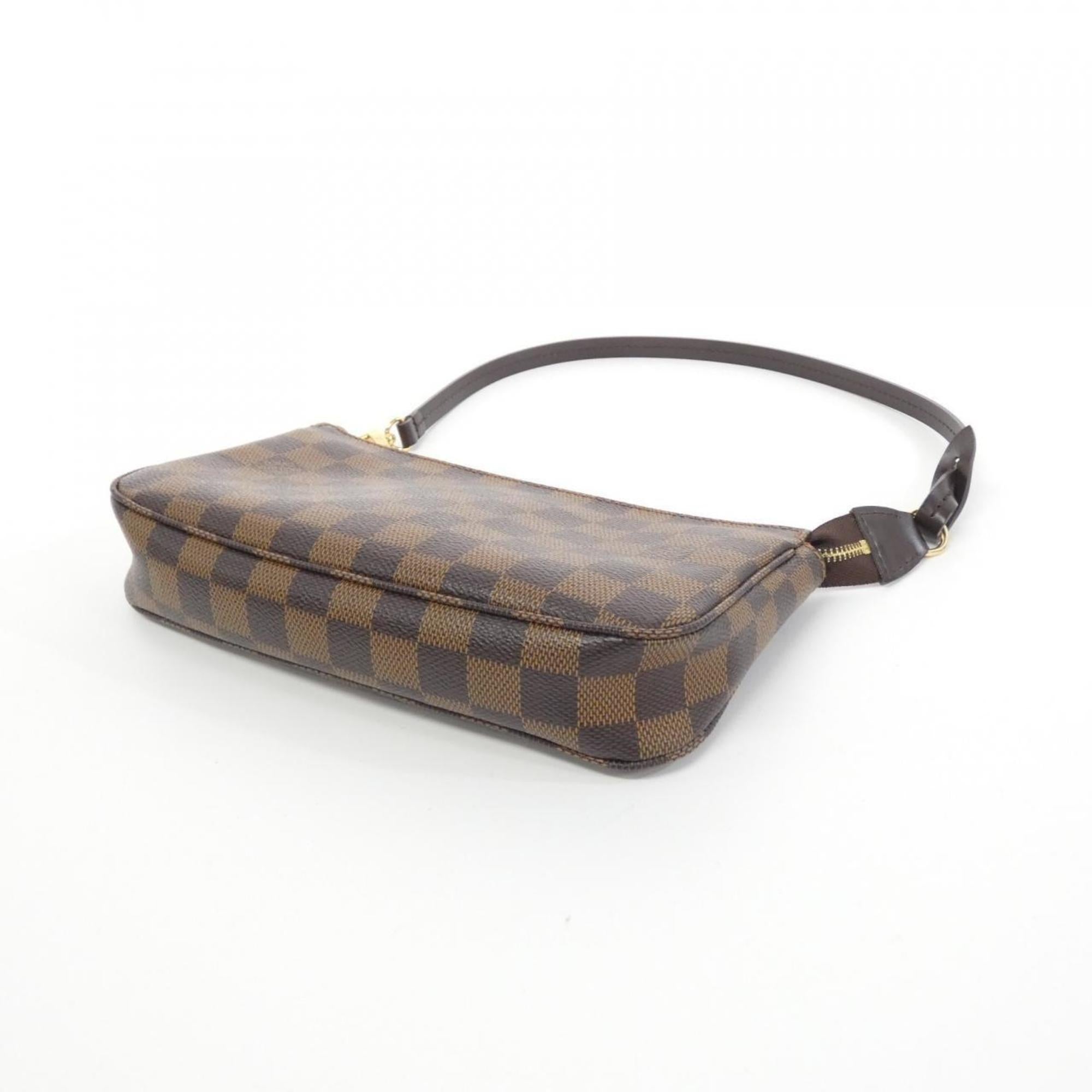 Louis Vuitton Damier Ebene Coated Canvas Pochette Pouch (Pre-Owned)