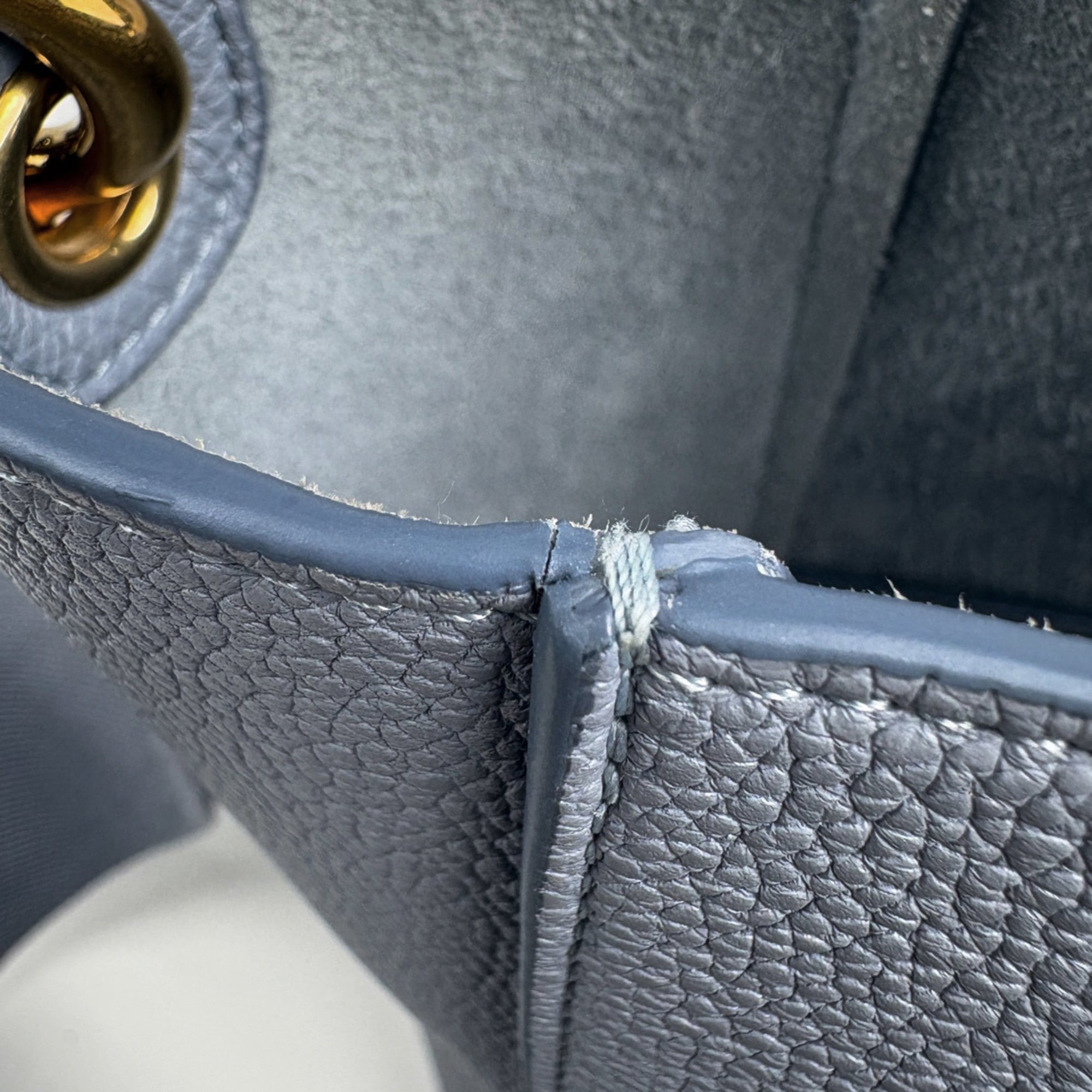 Celine Light Blue Leather Shoulder Bag (Pre-Owned)