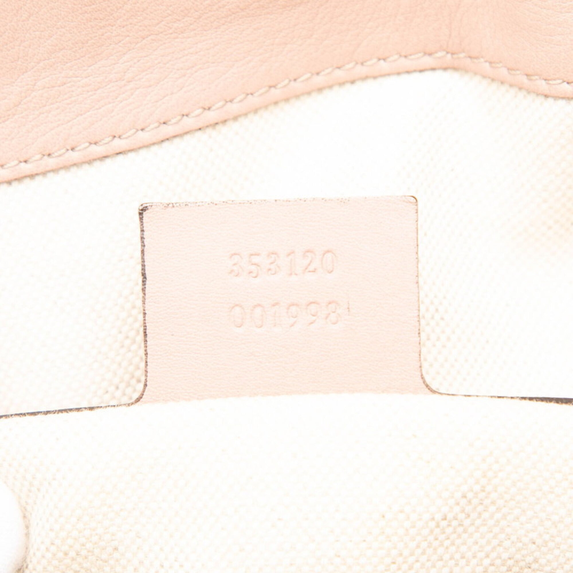 Gucci Pink Leather Handbag Shoulder Bag (Pre-Owned)