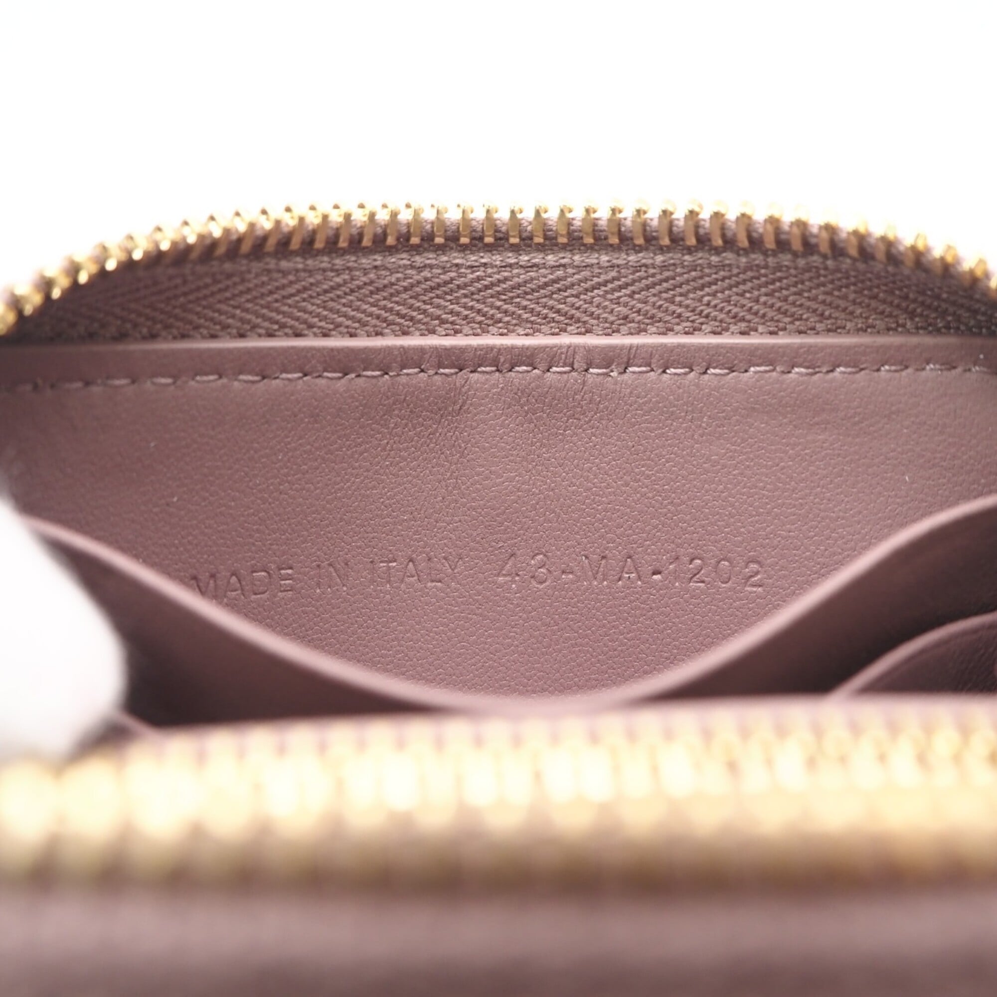 Christian Dior Purple Leather Coin Purse/Coin Case (Pre-Owned)