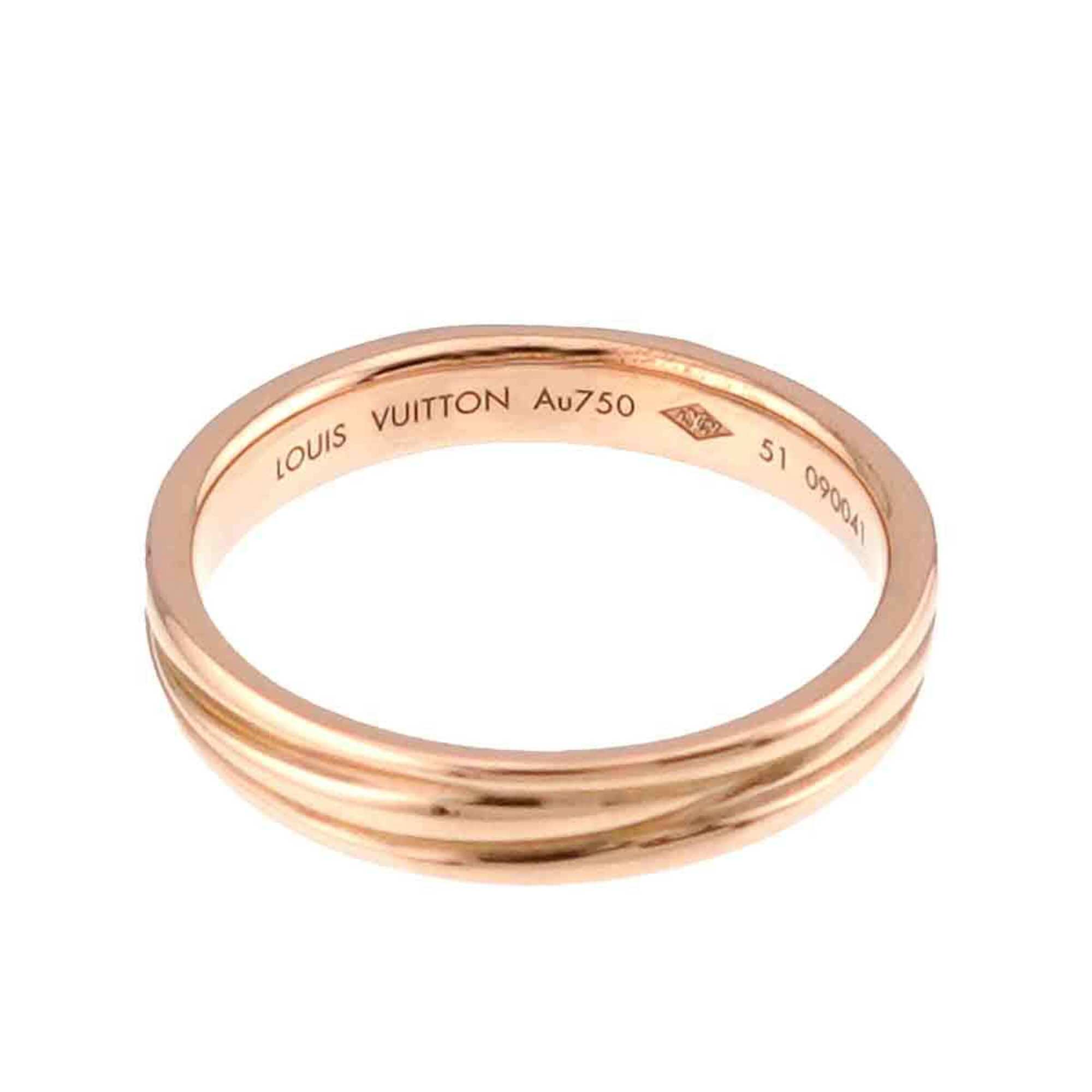 Louis Vuitton Pink Gold (18K) Band Ring (Pre-Owned)