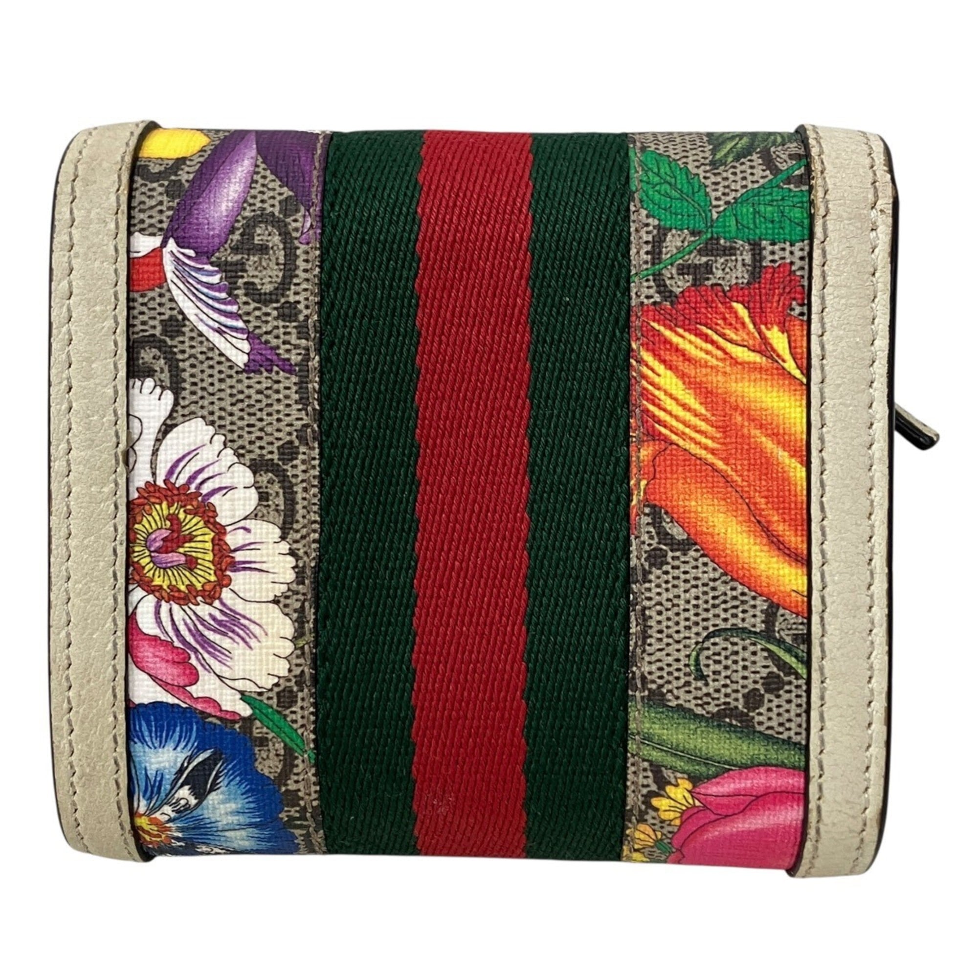 Gucci Gg Supreme Multi-Color Canvas Leather Wallet (Bi-Fold) (Pre-Owned)