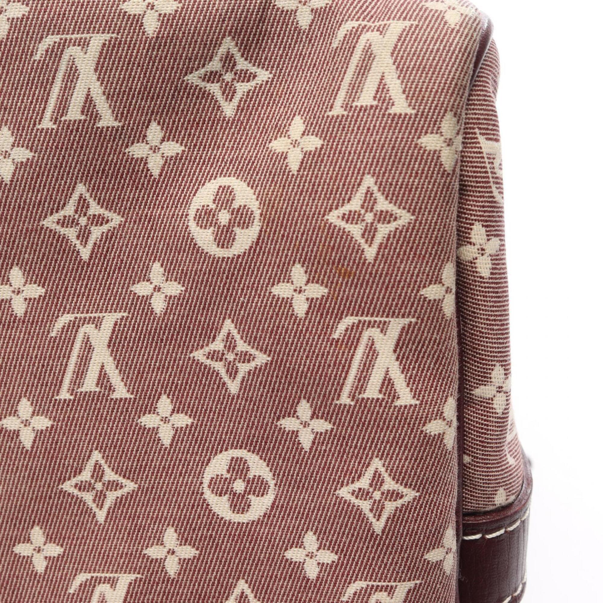 Louis Vuitton Bordeaux Ivory Sepia Monogram Idylle Monogram Mini Lin Handbag (Pre-Owned)