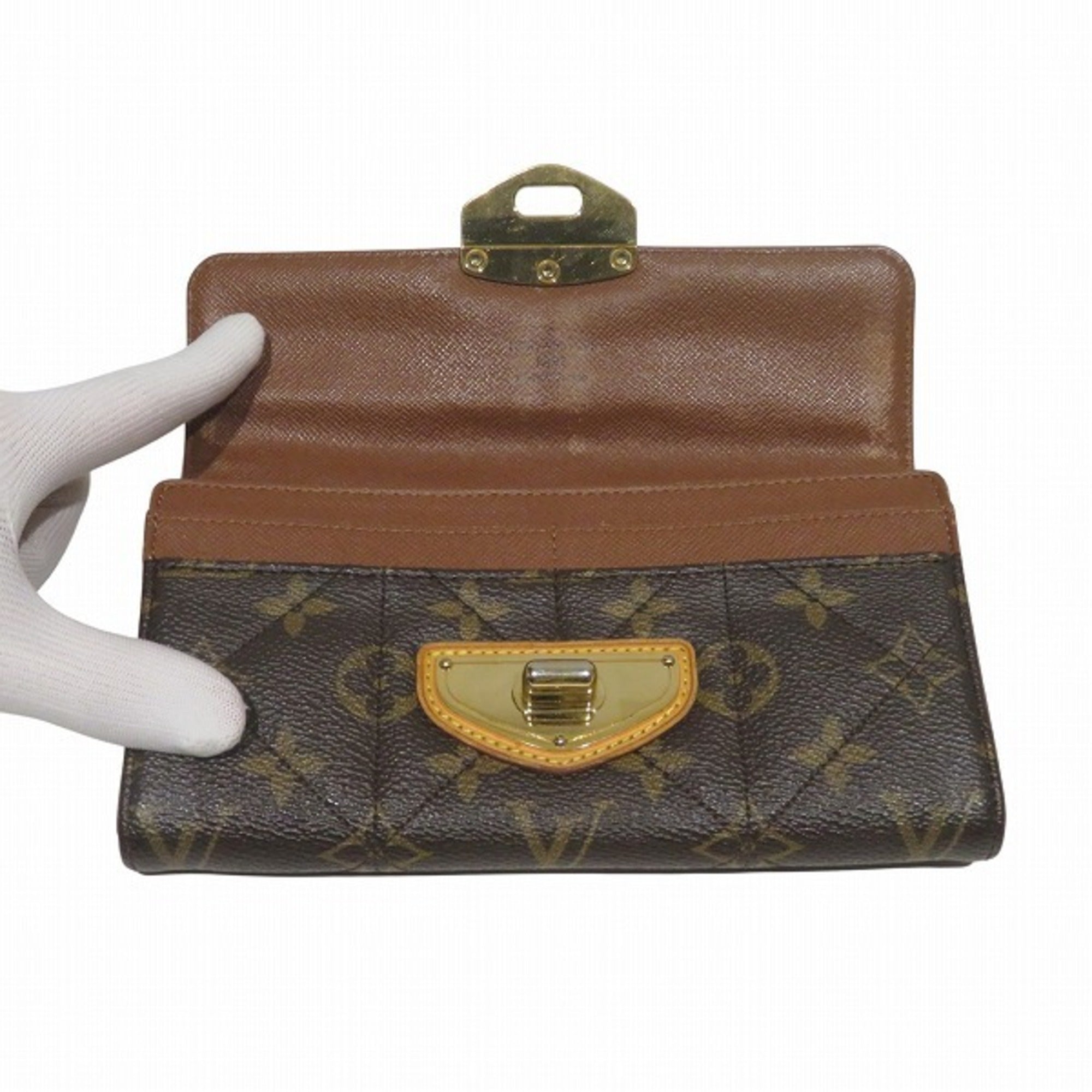 Louis Vuitton Monogram Brown Monogram Long Wallet (Bi-Fold) (Pre-Owned)