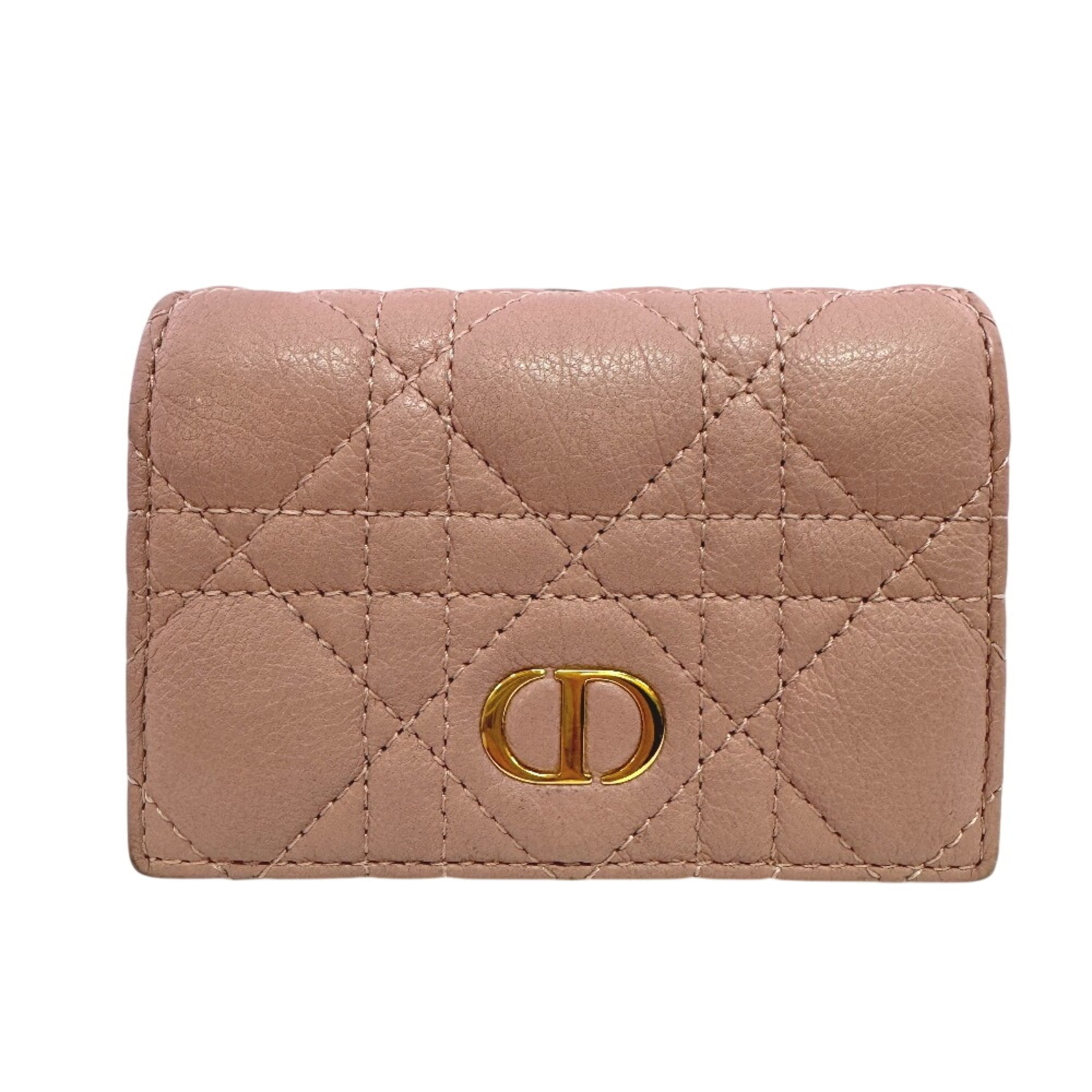 Christian Dior Pink Leather Wallet (Bi-Fold) (Pre-Owned)