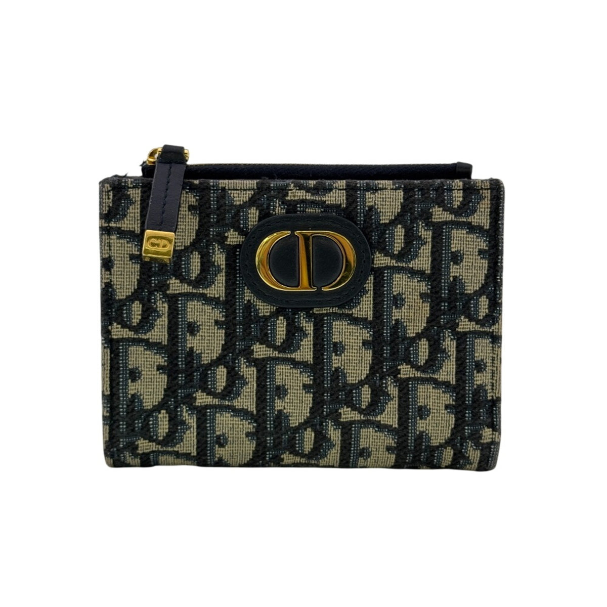 Christian Dior Navy Canvas Wallet (Bi-Fold) (Pre-Owned)