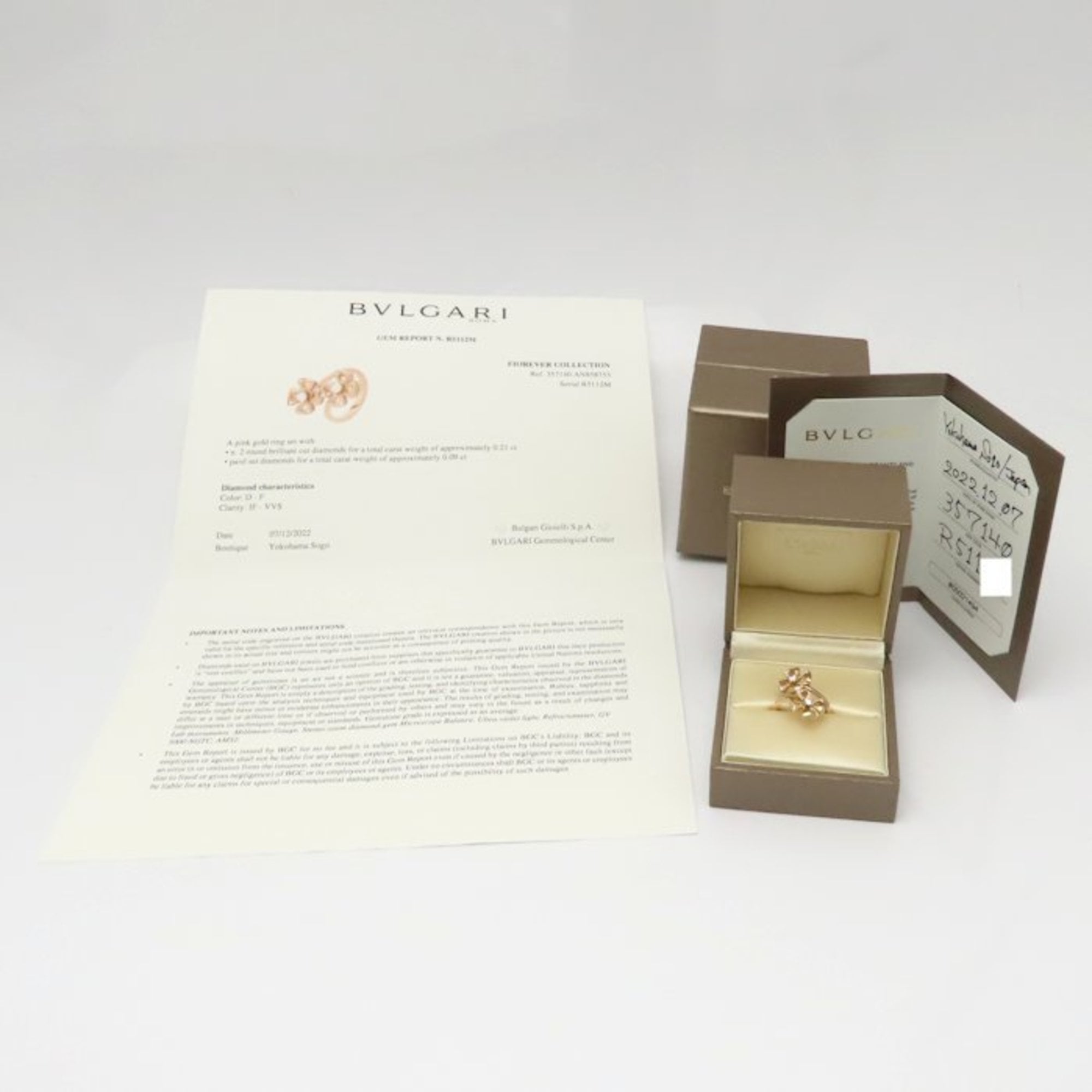 Bvlgari Pink Gold Pink Gold (18K) Band Ring (Pre-Owned)