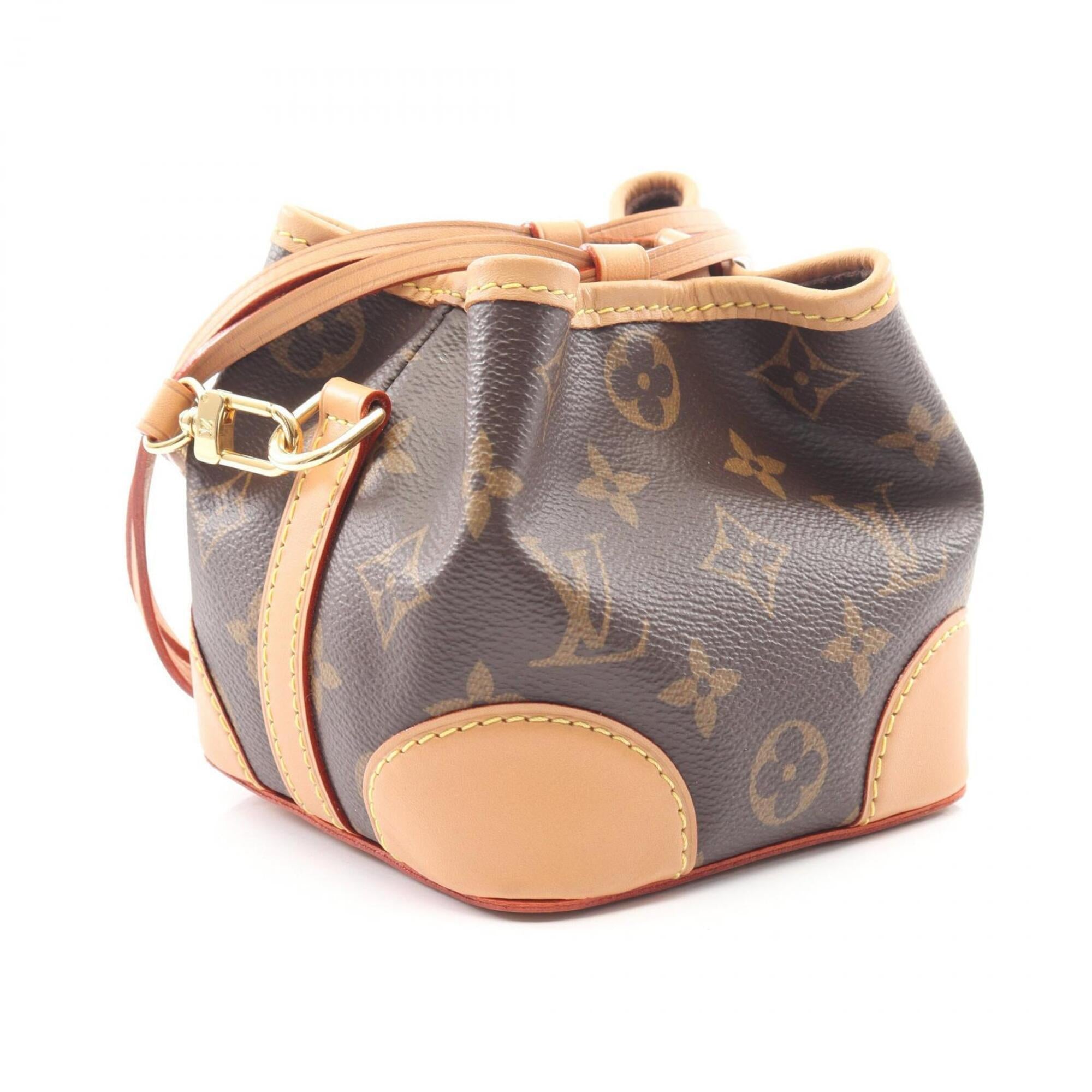 Louis Vuitton Brown Monogram Coated Canvas Leather Handbag Shoulder Bag (Pre-Owned)