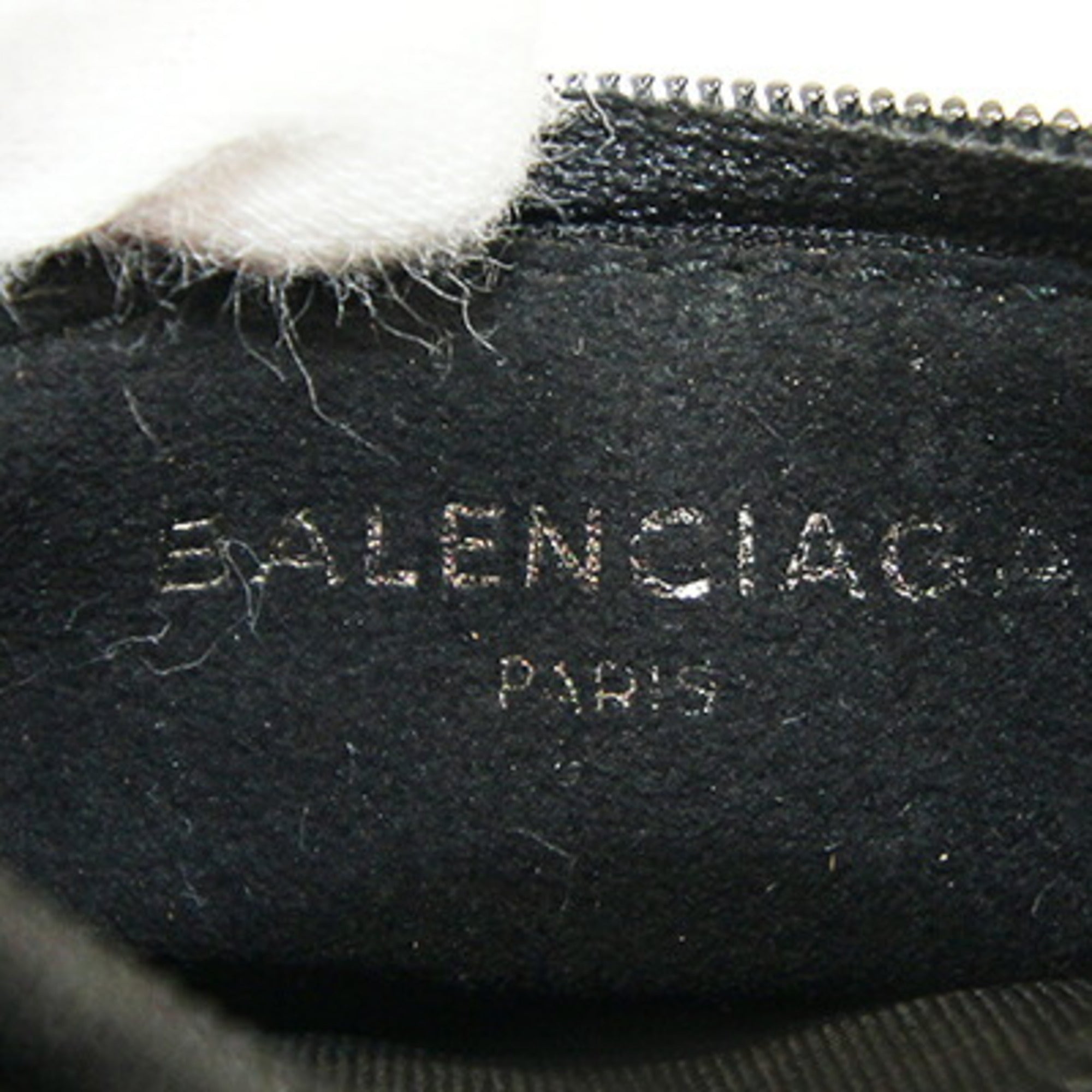 Balenciaga Black Yellow Nylon Wallet (Tri-Fold) (Pre-Owned)