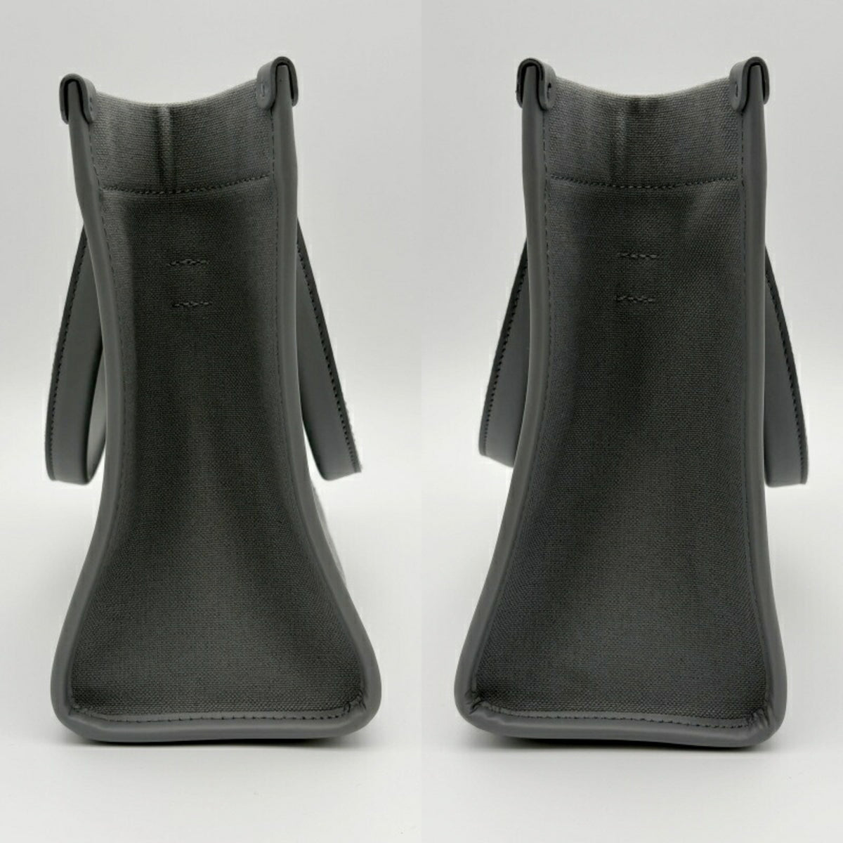 Balenciaga Gray Canvas Leather Tote Bag (Pre-Owned)