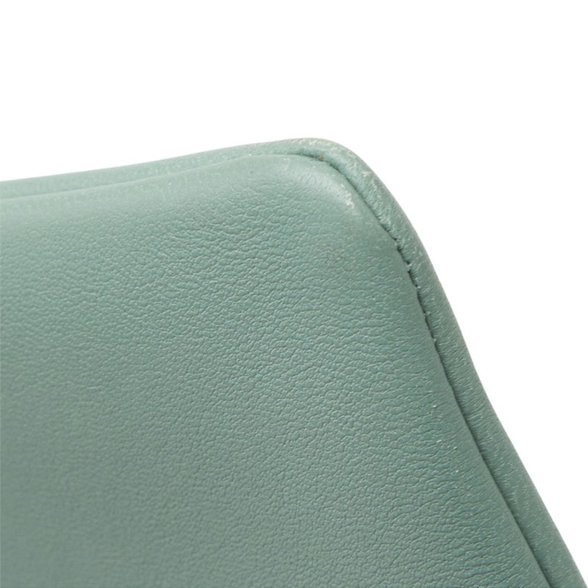 Celine Green Leather Clutch Bag Handbag (Pre-Owned)