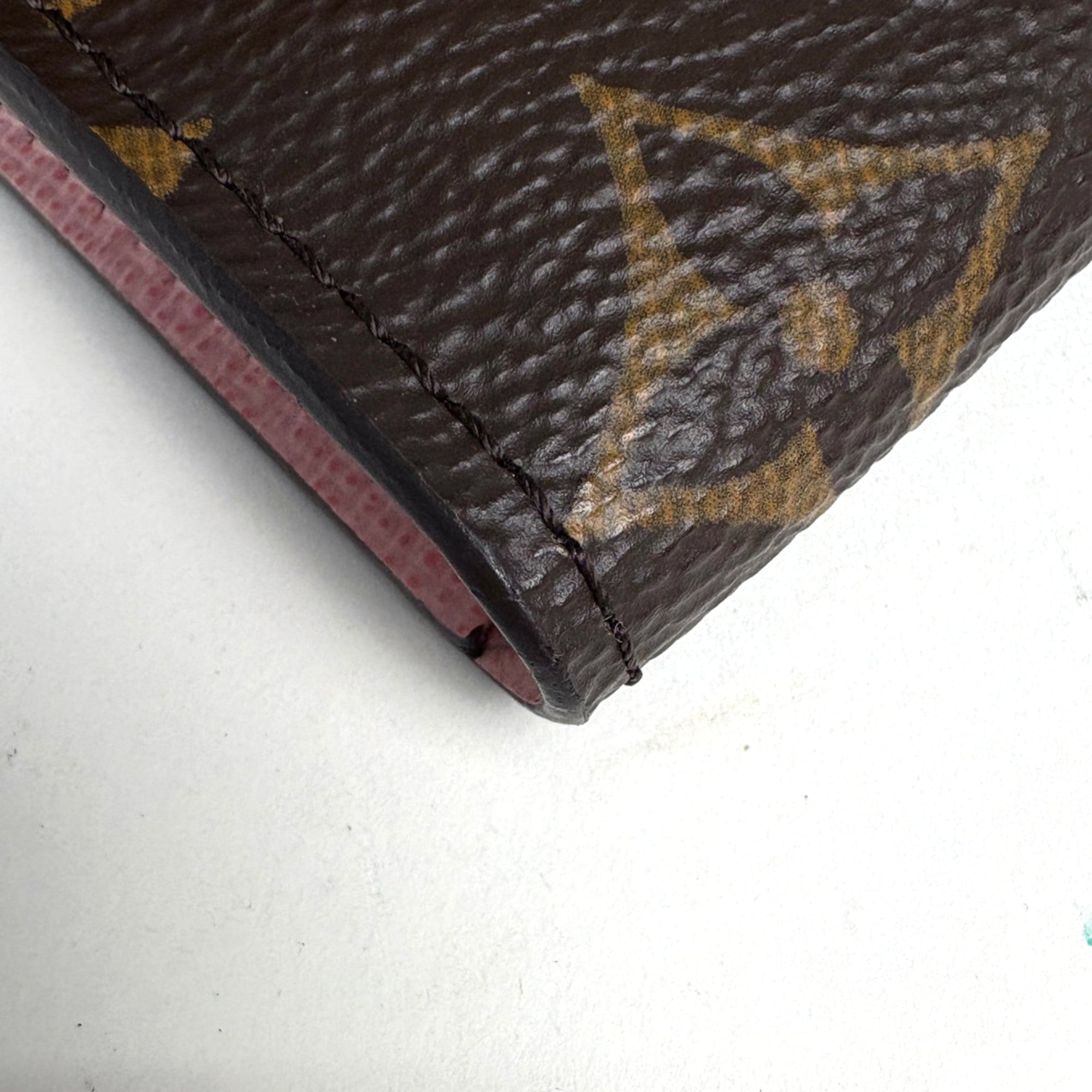 Louis Vuitton Brown Monogram Rose Ballerine Monogram Coin Purse/Coin Case (Pre-Owned)