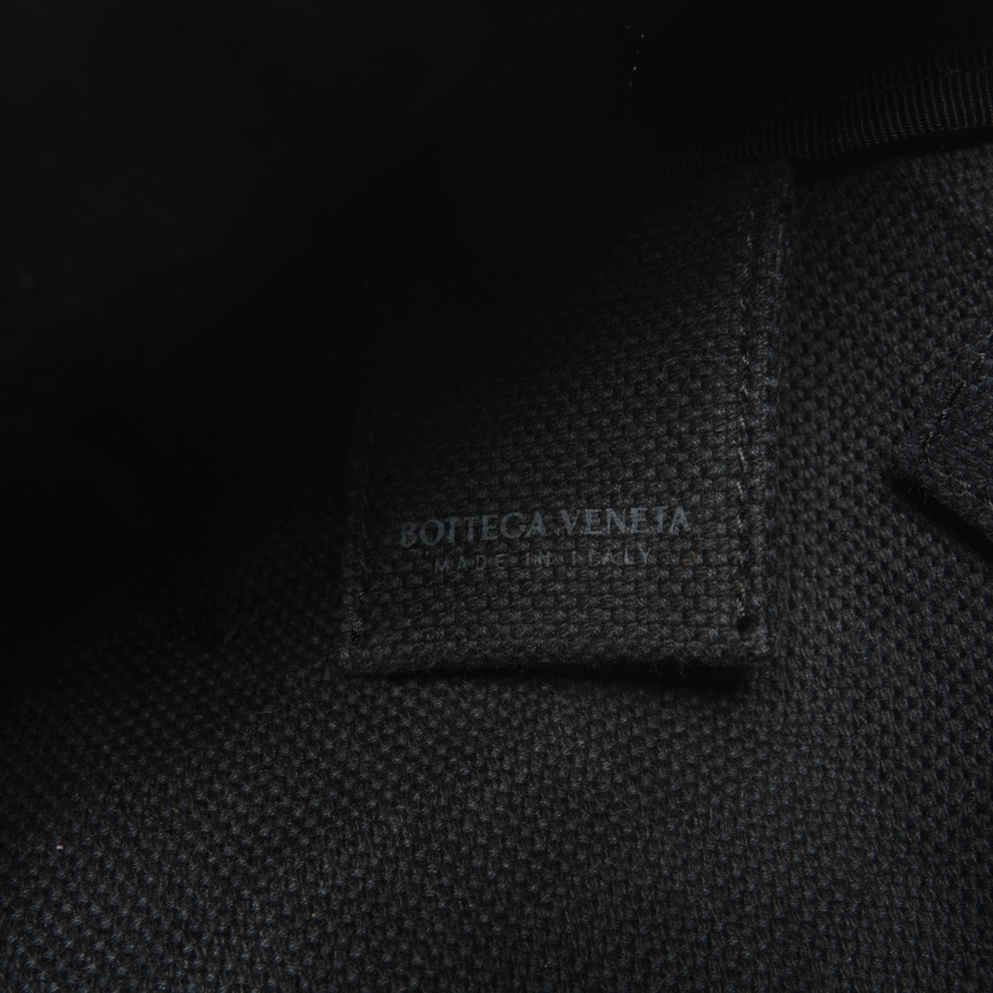 Bottega Veneta Intrecciato Black Rubber Shoulder Bag Sling Bag (Pre-Owned)