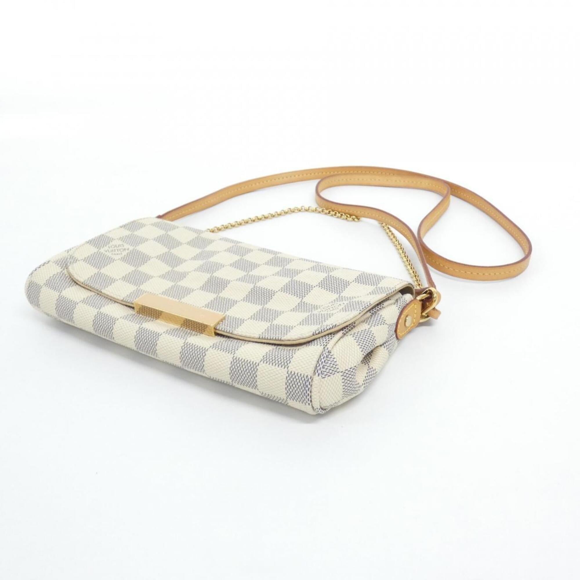 Louis Vuitton Azur Coated Canvas Shoulder Bag (Pre-Owned)