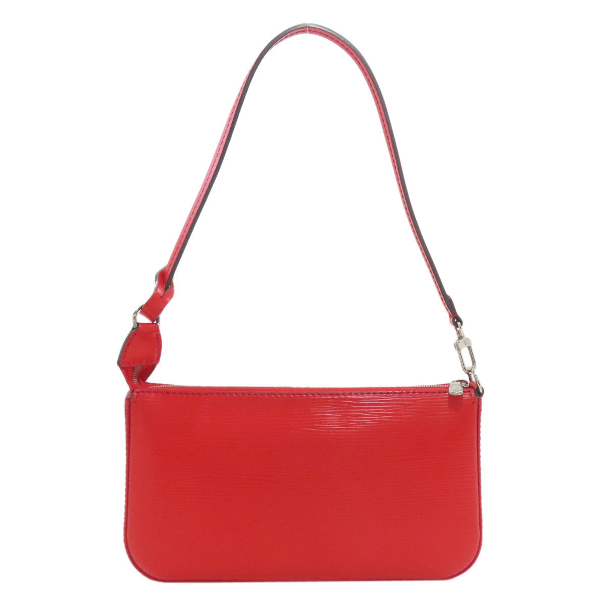 Louis Vuitton Red Color Epi Leather Handbag Pochette (Pre-Owned)