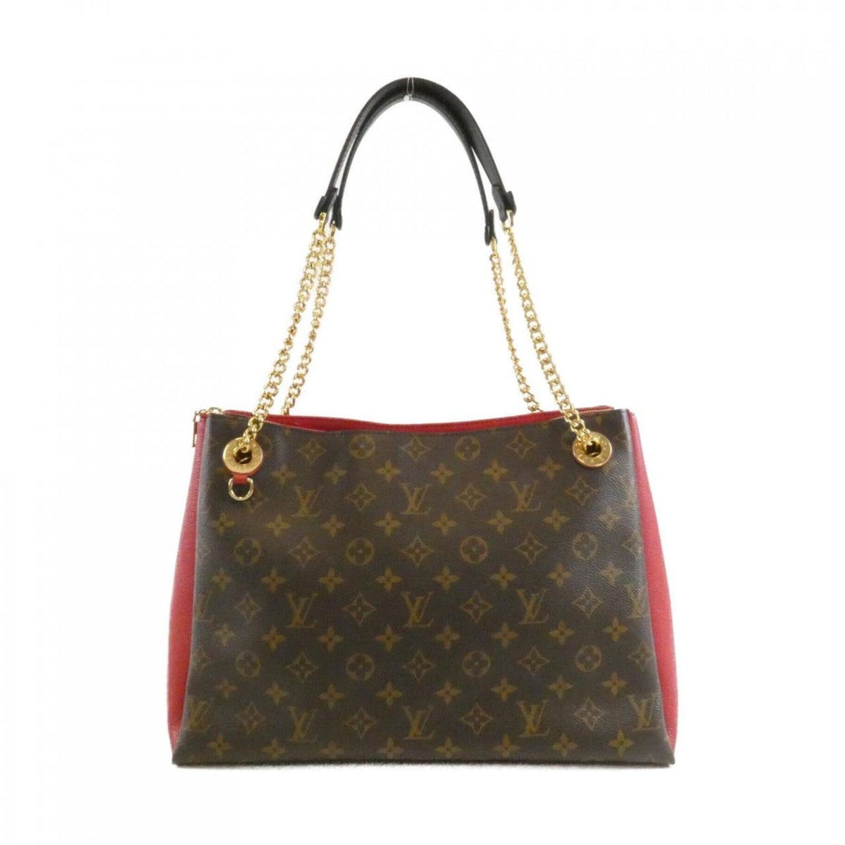 Louis Vuitton Monogram Cerise Marron Coated Canvas Leather Shoulder Bag (Pre-Owned)