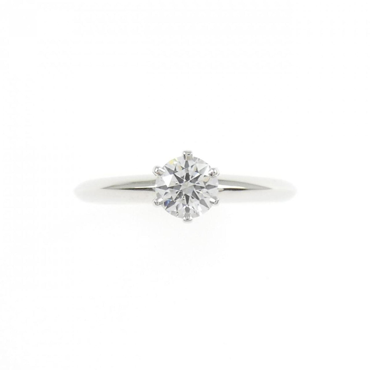 Tiffany Platinum Platinum 950 Band Ring (Pre-Owned)