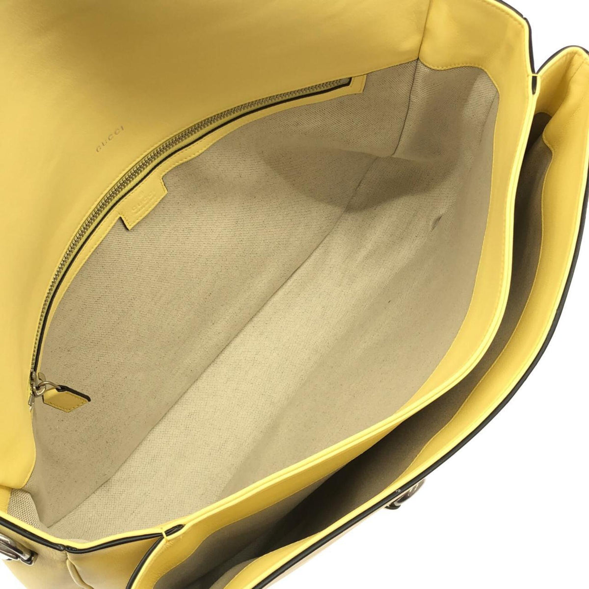 Gucci Yellow Leather Shoulder Bag (Pre-Owned)