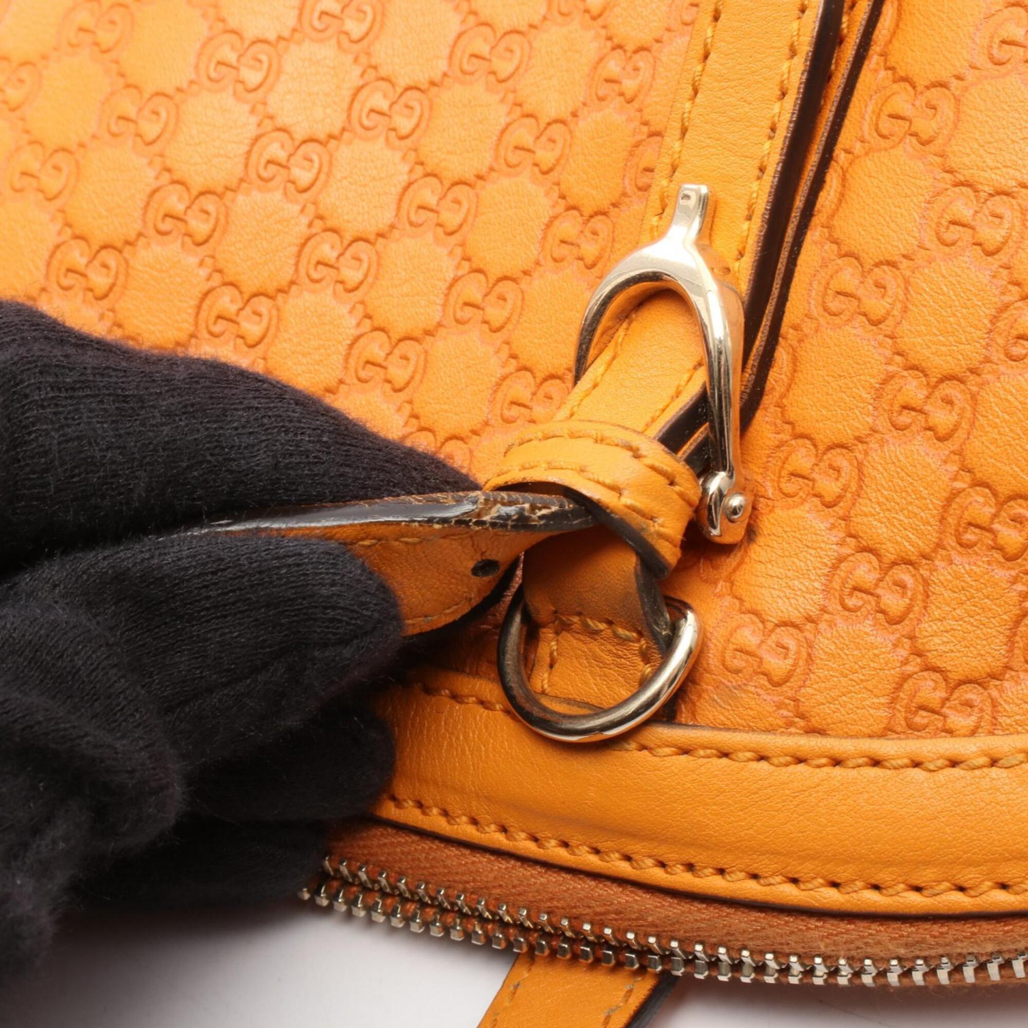 Gucci Orange Leather Handbag (Pre-Owned)