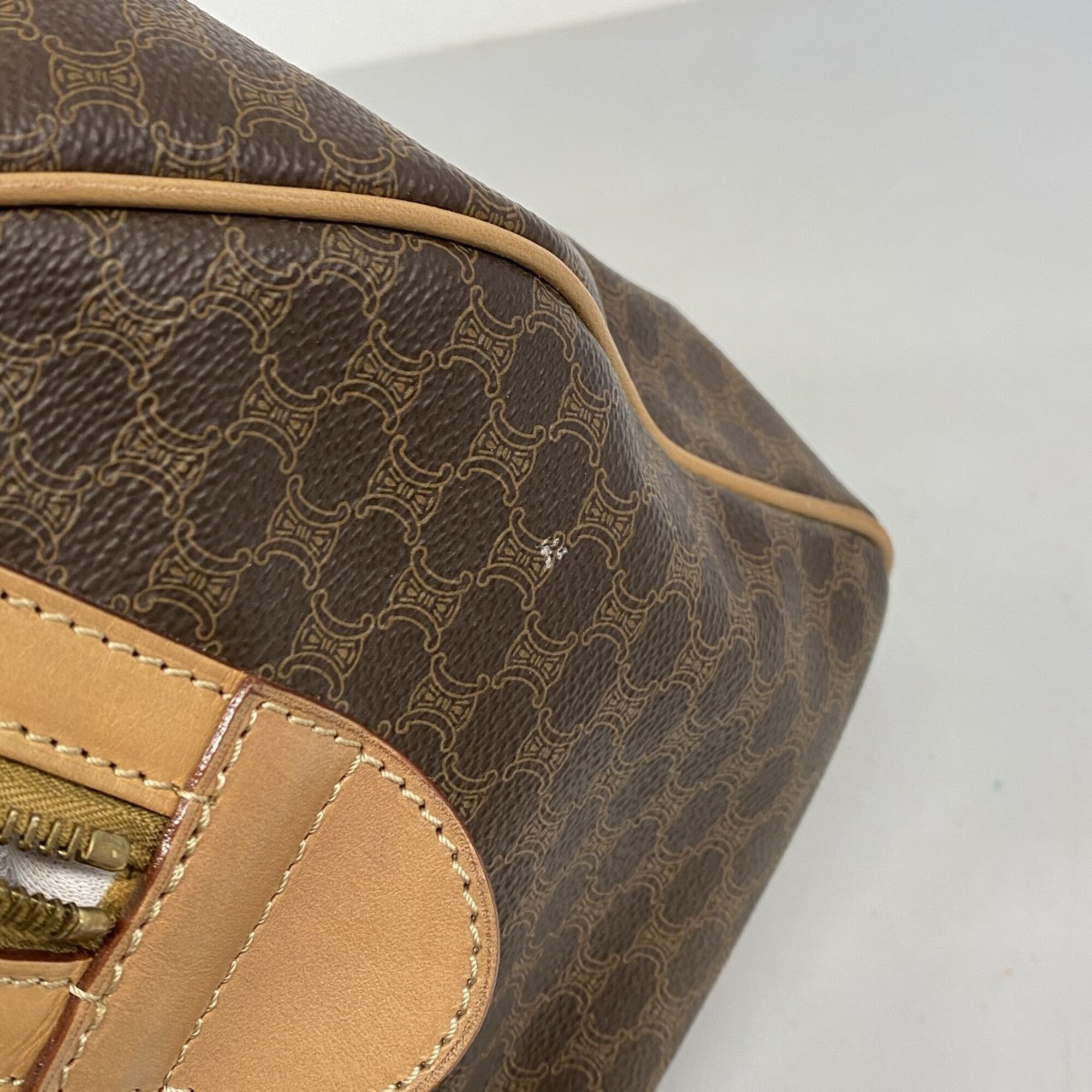 Celine Brown Pvc Handbag (Pre-Owned)