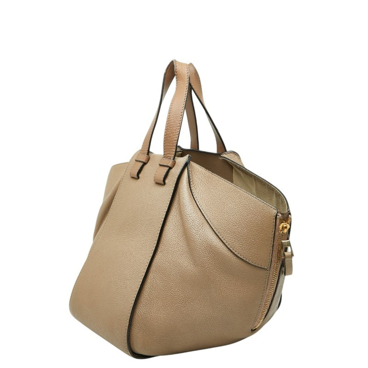Loewe Beige Leather Handbag Shoulder Bag (Pre-Owned)