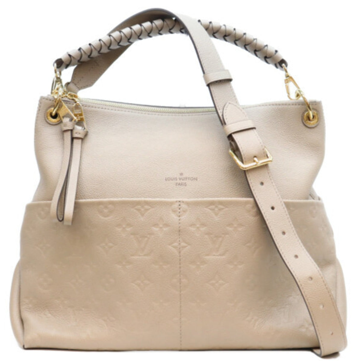 Louis Vuitton Beige Monogram Empreinte Shoulder Bag (Pre-Owned)