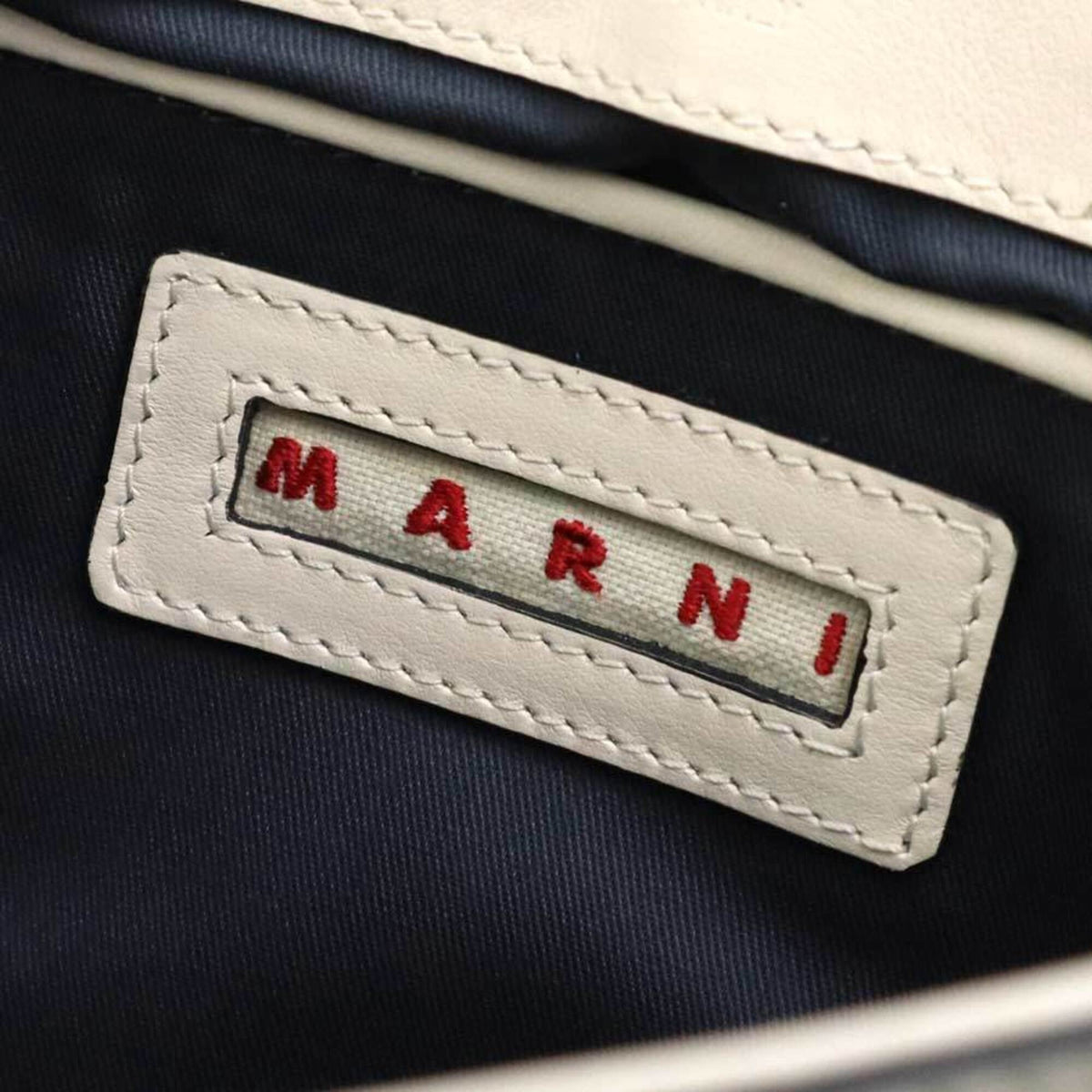 Marni Blue Brown Ivory Shoulder Bag (Pre-Owned)
