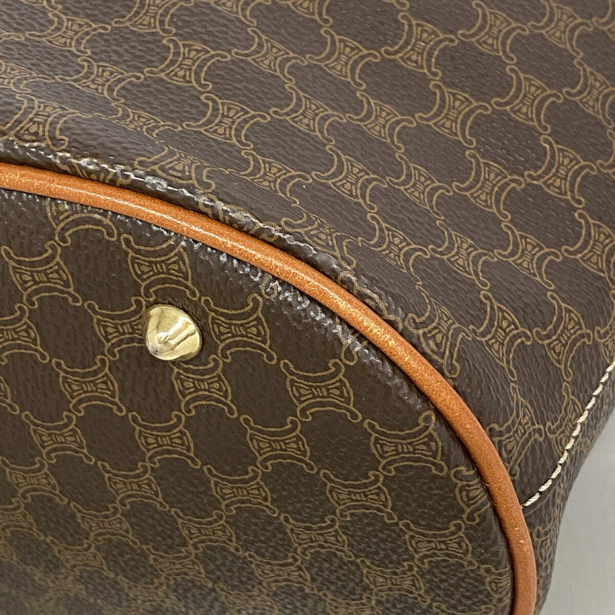 Celine Brown Pvc Tote Bag (Pre-Owned)