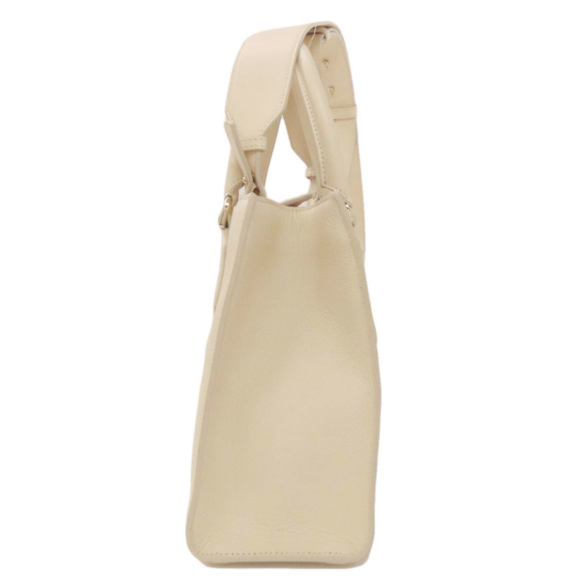 Bvlgari Bvlgari Bvlgari White Leather Handbag (Pre-Owned)