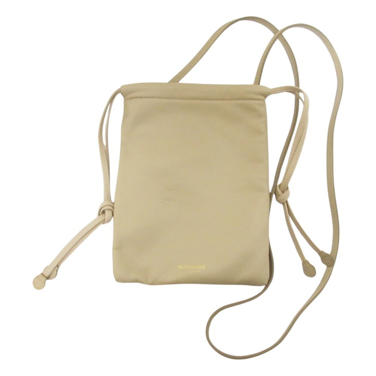Burberry Beige Leather Pochette Pouch (Pre-Owned)