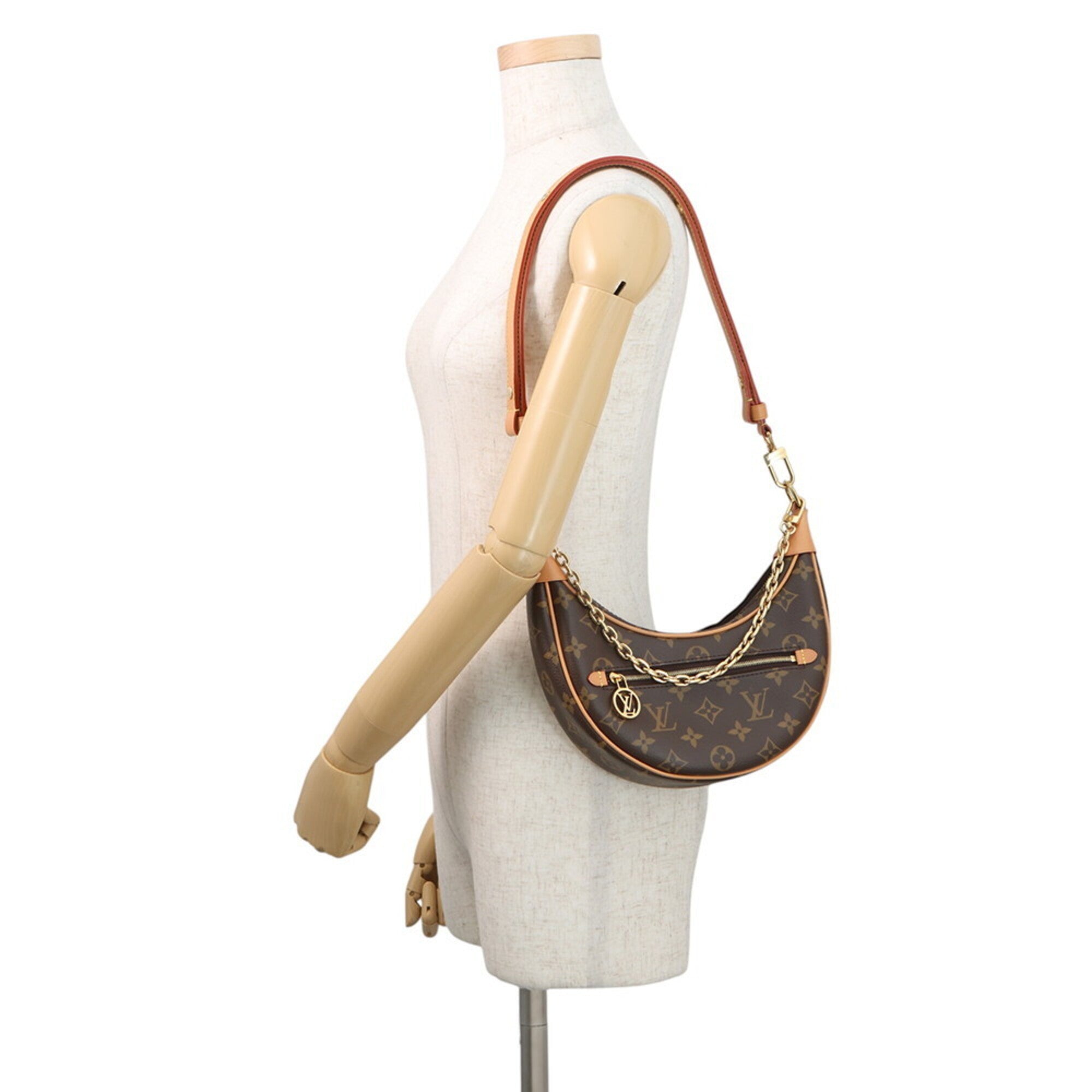 Louis Vuitton Beige Monogram Handbag Shoulder Bag (Pre-Owned)