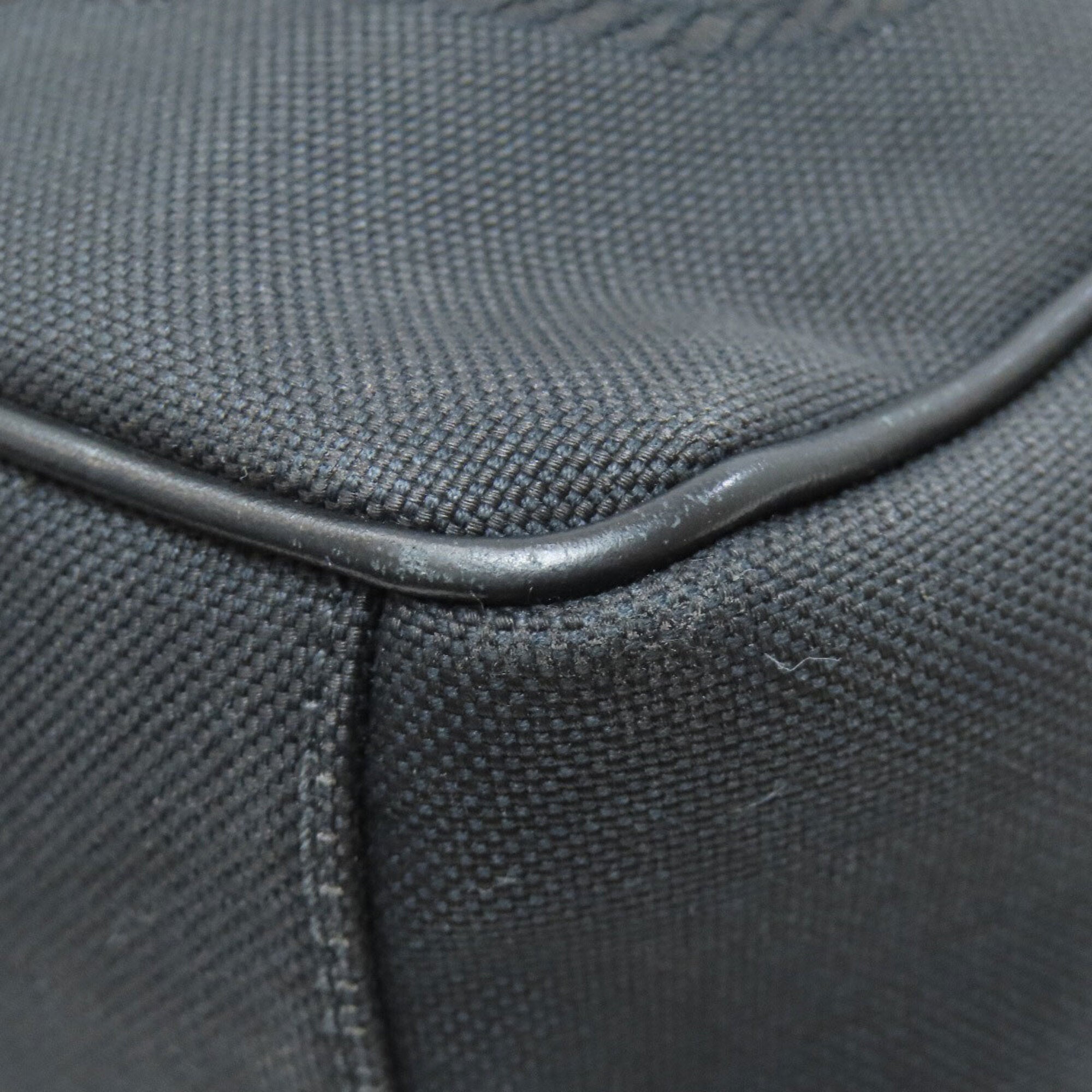 Prada Black Canvas Shoulder Bag (Pre-Owned)
