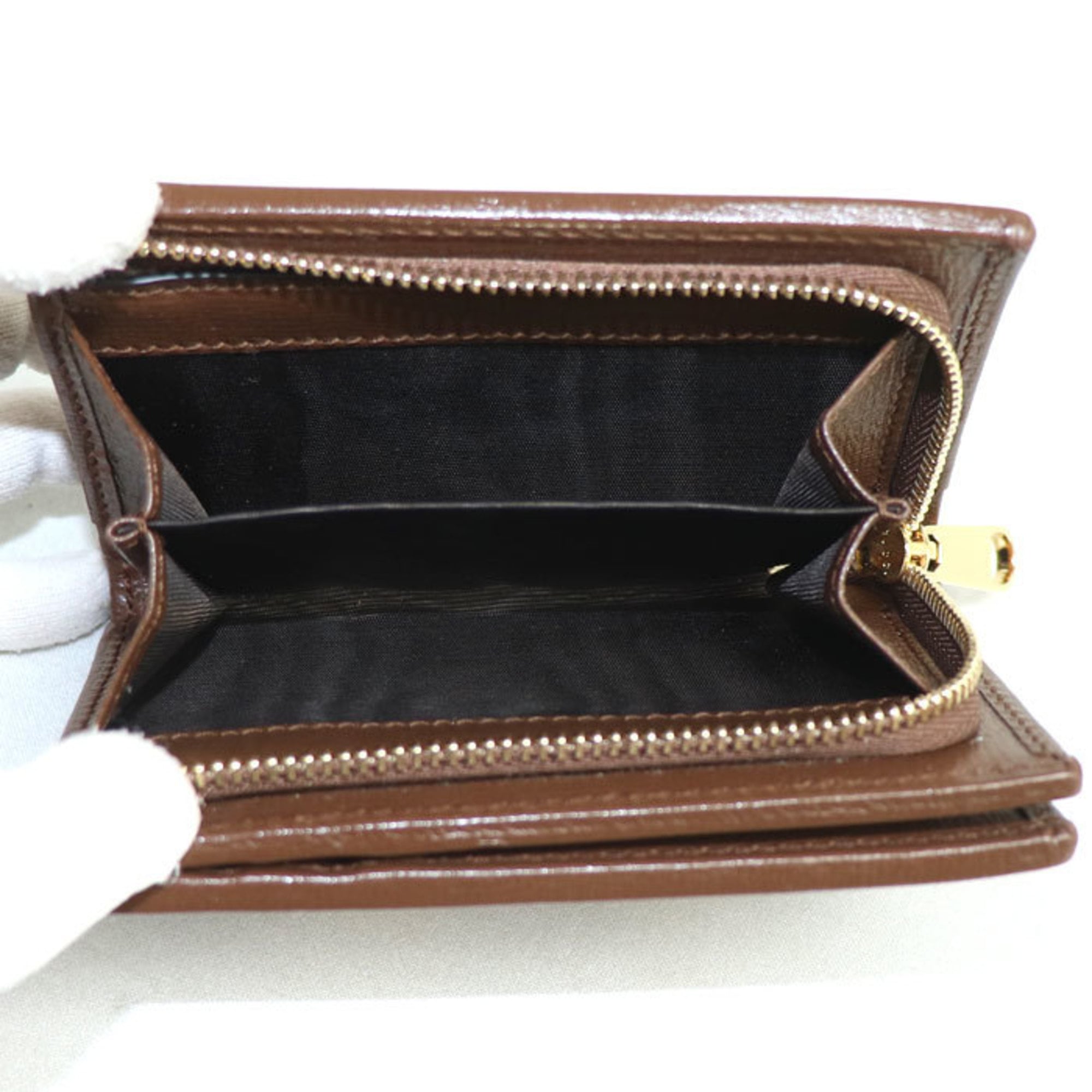 Gucci Beige Gg Supreme Leather Wallet (Bi-Fold) (Pre-Owned)